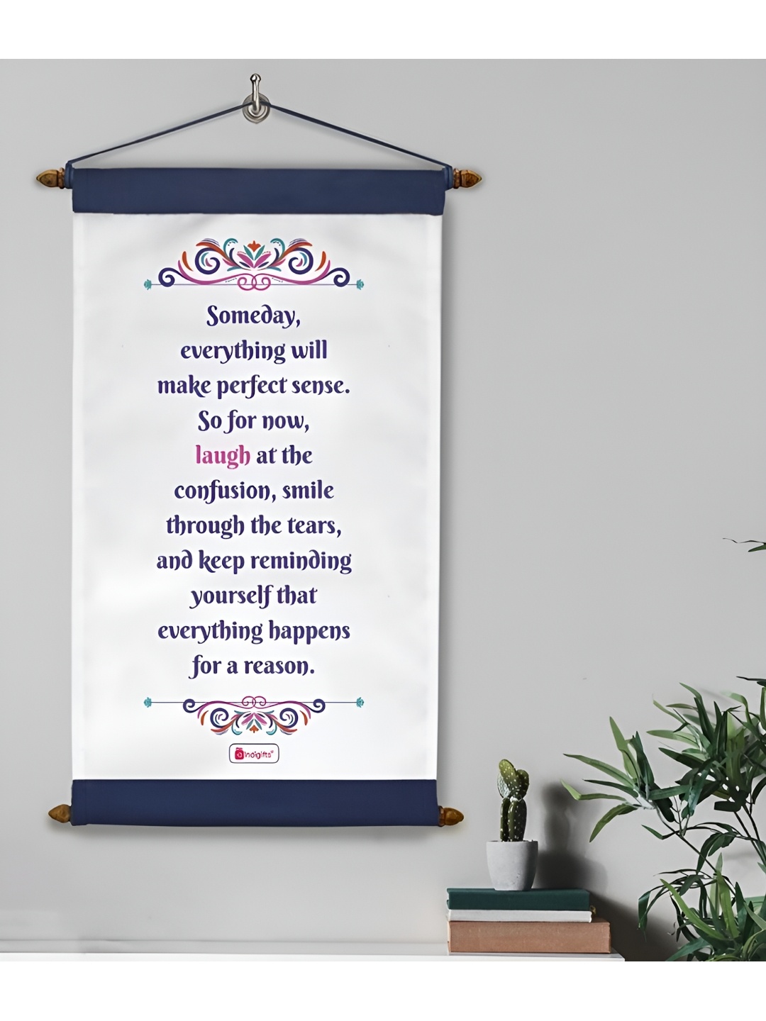 

Indigifts White & Black Printed Motivational Quotes Signs & Plaques Wall Decor