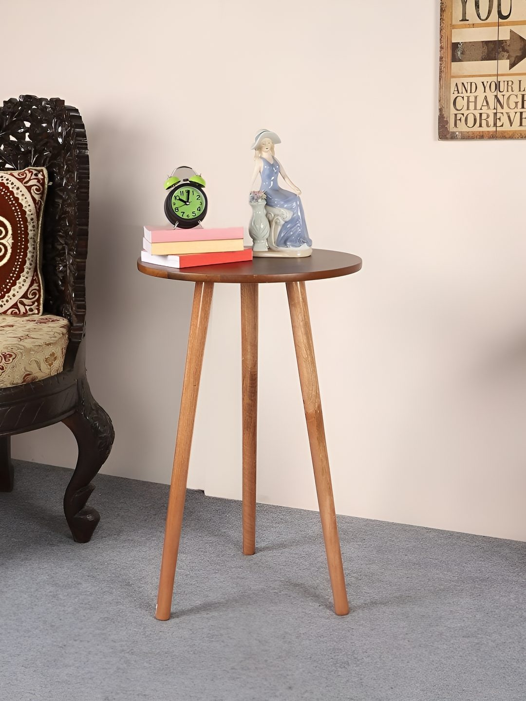 

pristine interiors Brown Wooden Bedside Table