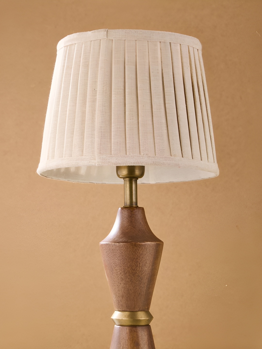 

Fabindia Natural Cotton Plated Niha Tapered Drum Lampshade, Beige