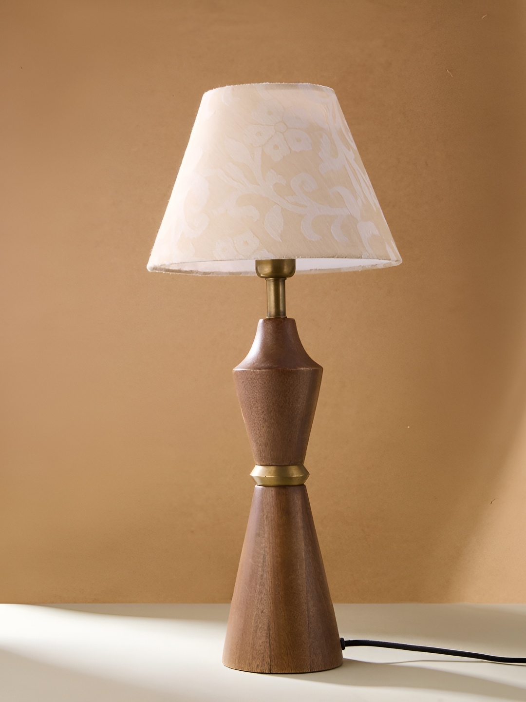 

Fabindia Beige Cotton Cutwork Antra Tapered Drum Lampshade