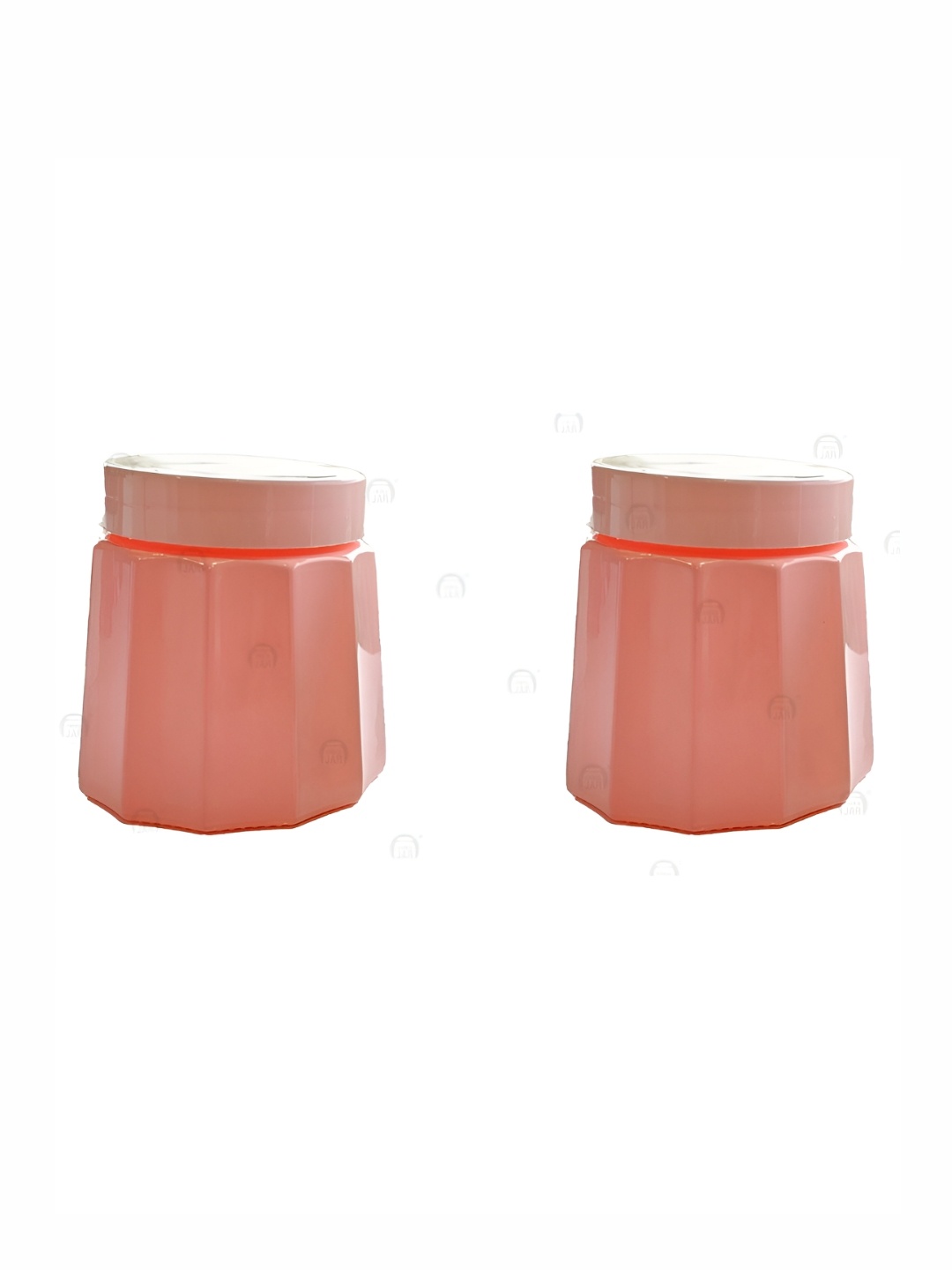 

CROCO JAR Peach 2 Pieces Glass Dishwasher Safe Container 300 ml