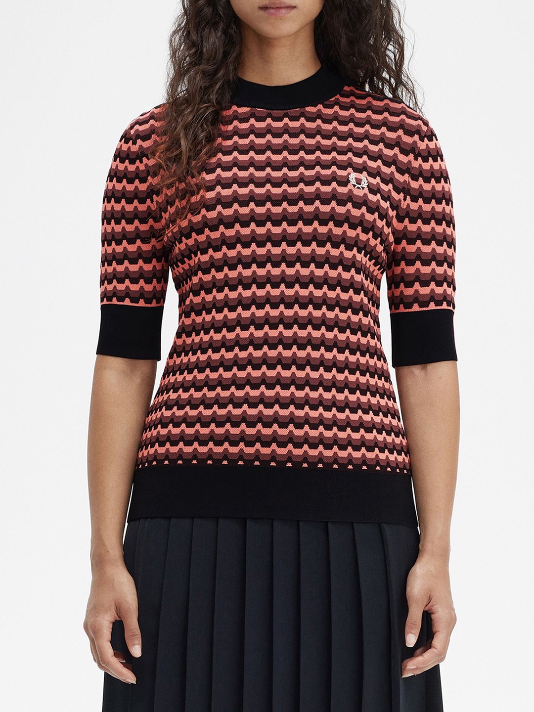 

Fred Perry Women Printed Pullover, Pink