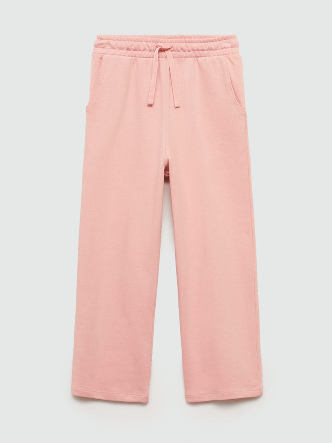 

Mango Kids Girls Solid Parallel Trousers, Peach