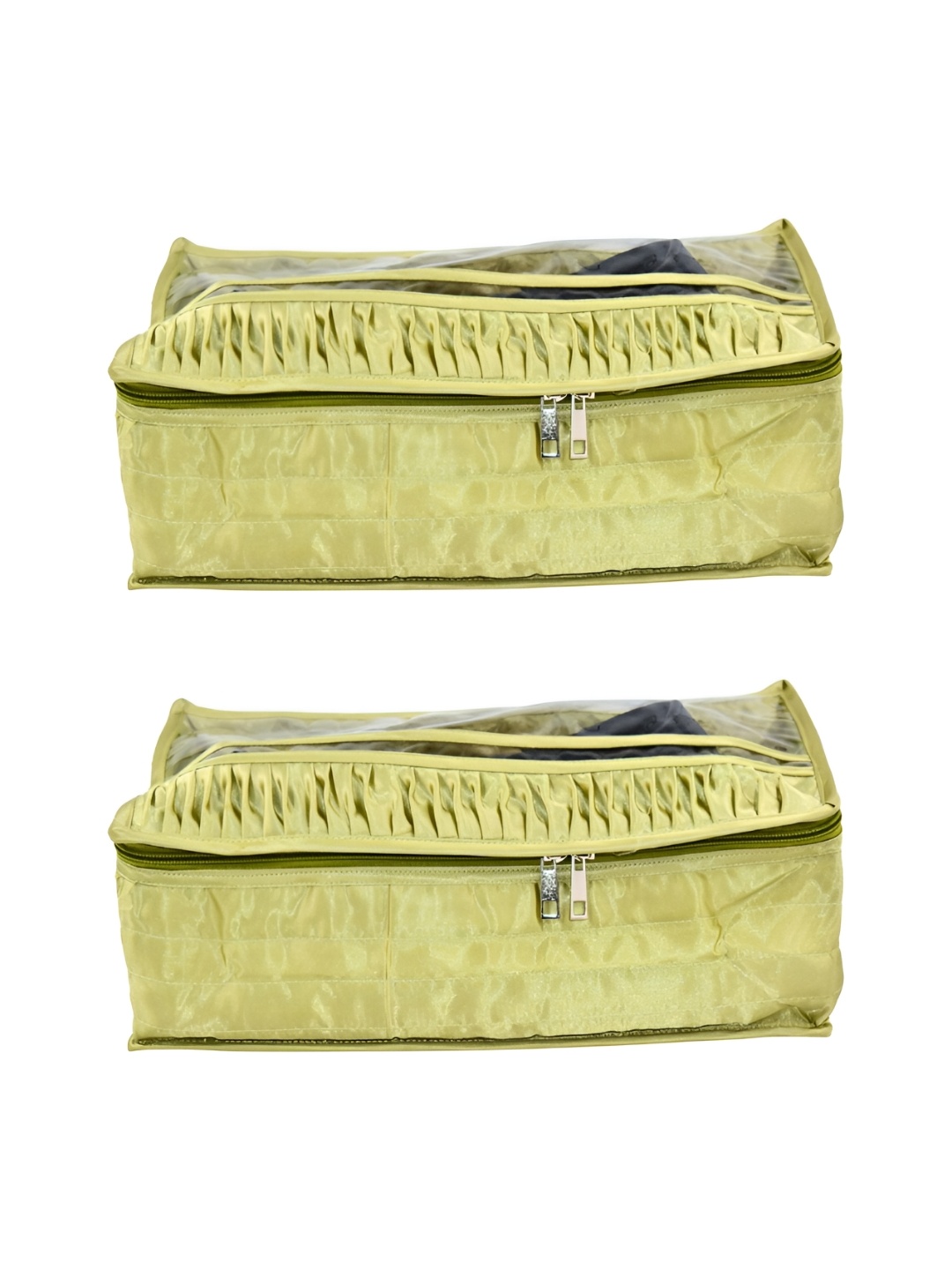 

Ajabh Green 2 Pieces Water Resistant Satin Shoe Cover Bag Organisers