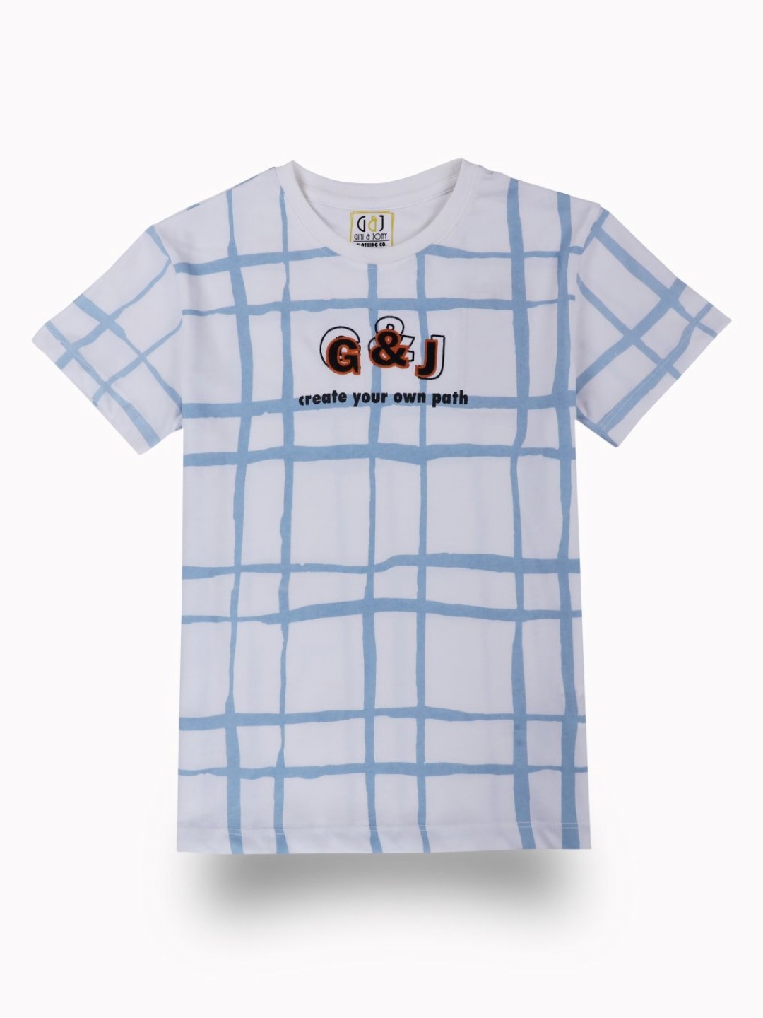 

Gini and Jony Boys Typography Printed Round Neck Cotton T-shirt, White