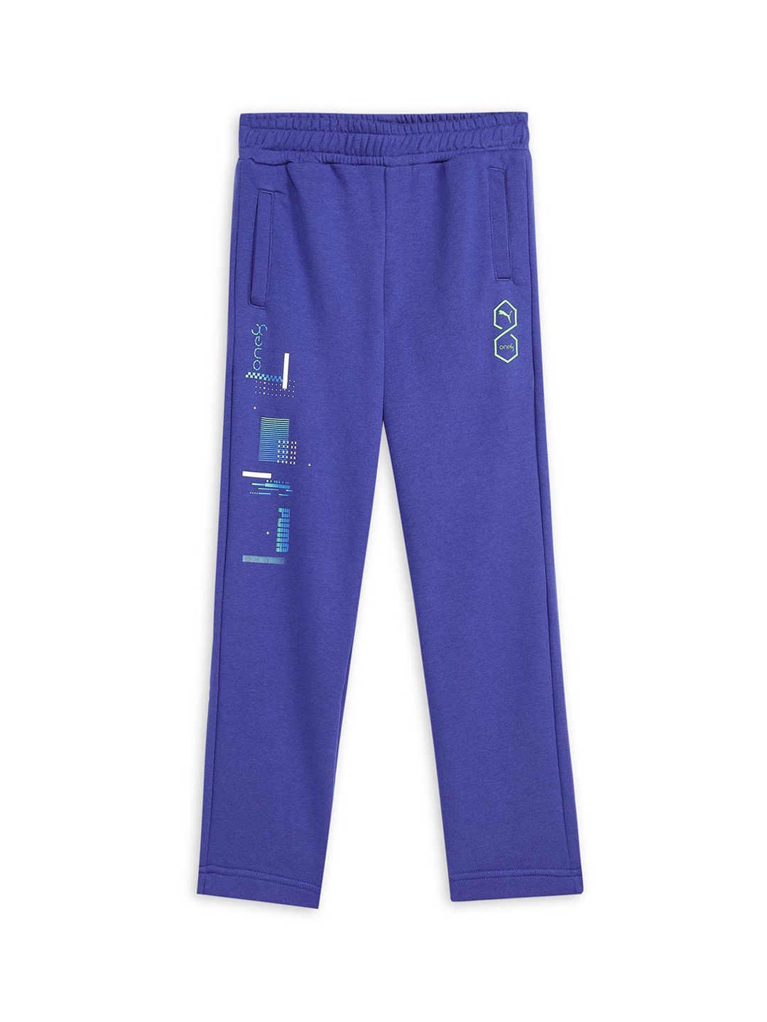 

one8 x PUMA Boys Mid-rise Track Pant, Blue