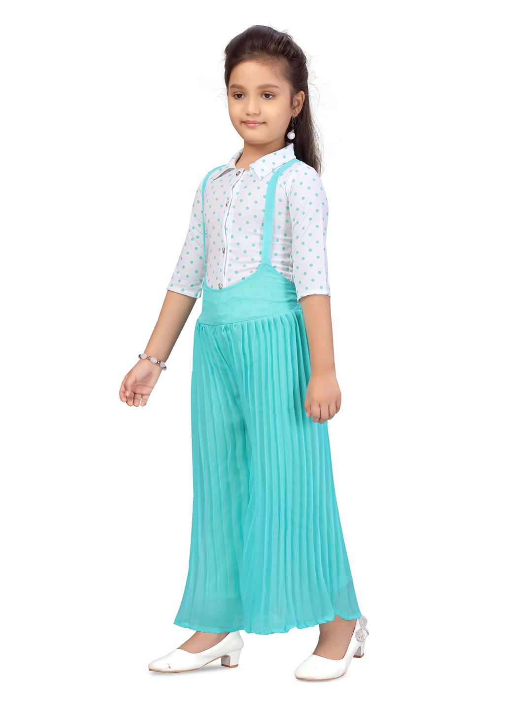 

BAESD Girls Printed Jumpsuit, White