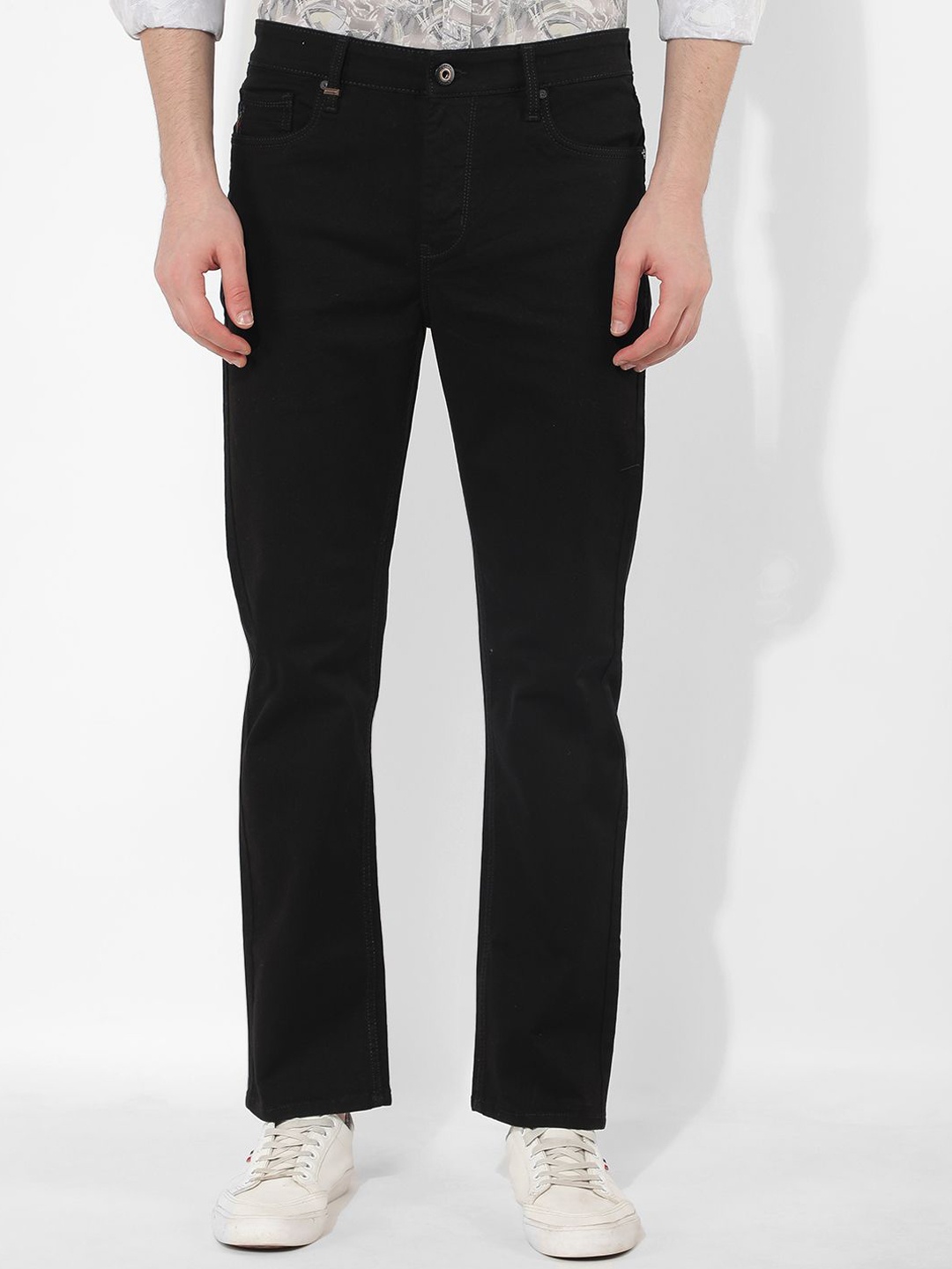

Numero Uno Men Slim Fit Stretchable Jeans, Black