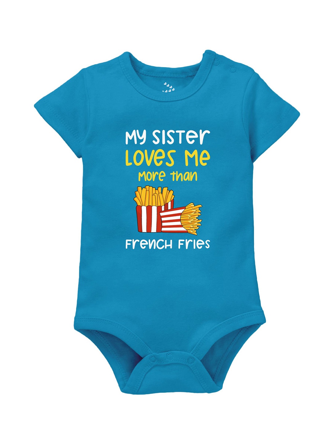 

Zeezeezoo Kids Printed Pure Cotton Bodysuit, Blue