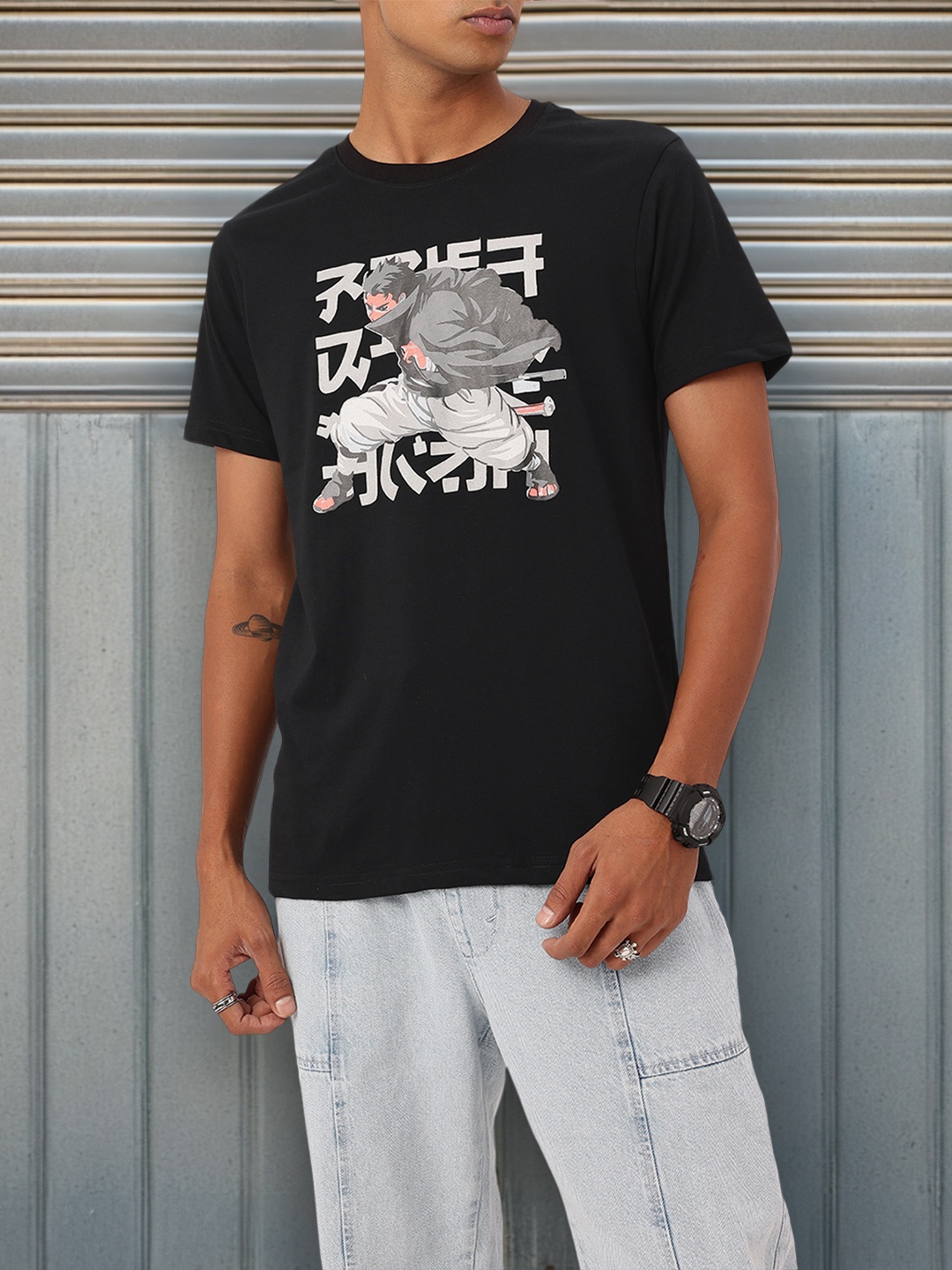 

Kook N Keech Street Appeal Graphic Printed T-shirt, Black