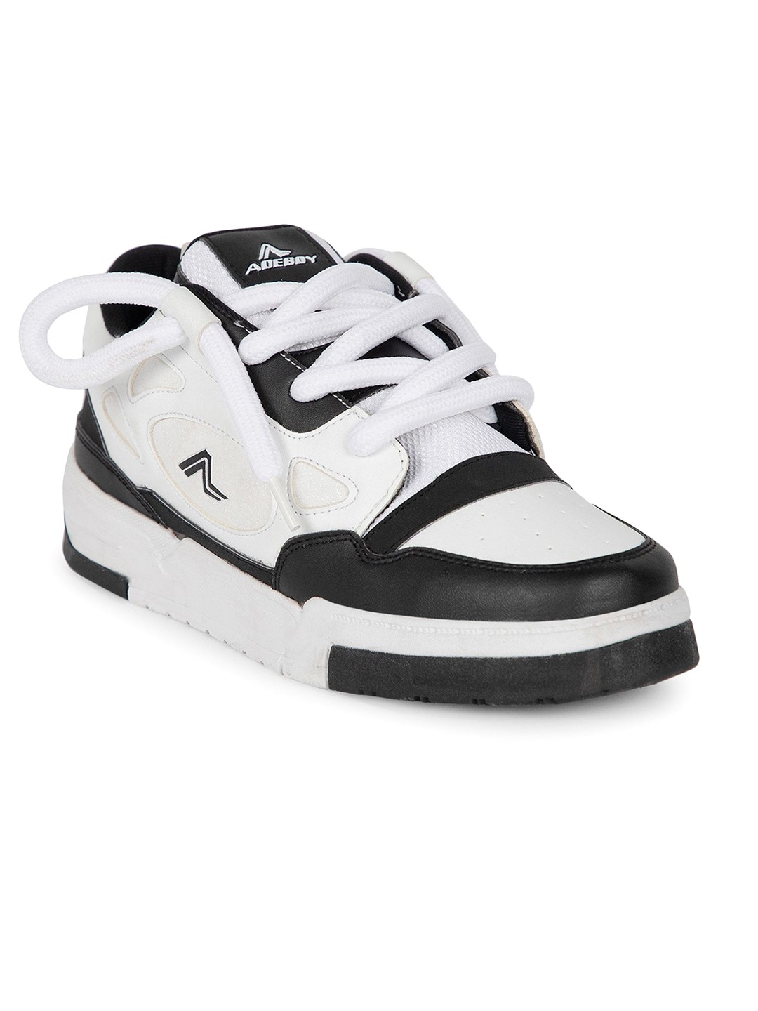 

adeboy Men PU Sneakers, White