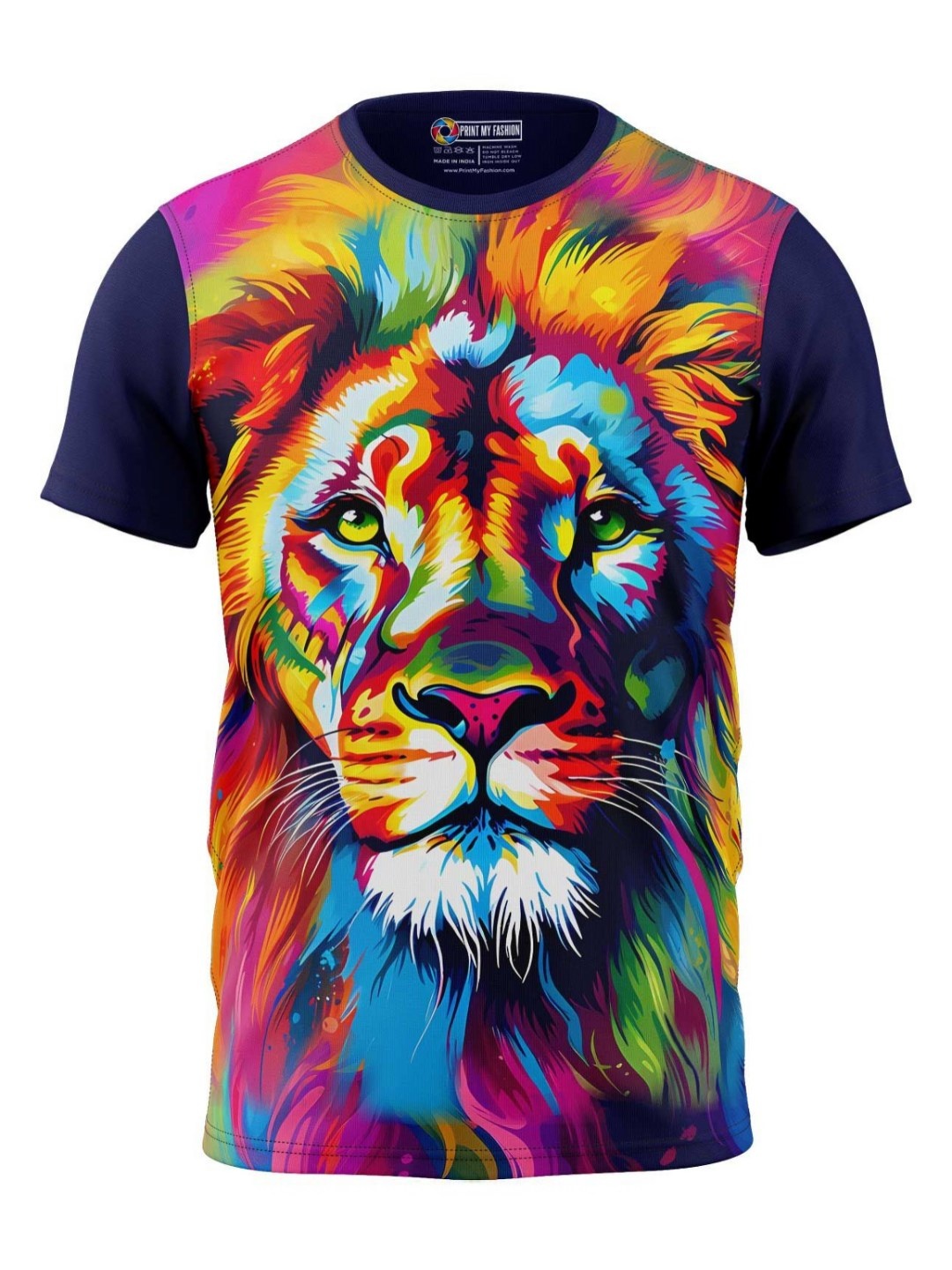 

Print My Fashion Boys Graphic Printed Round Neck T-shirt, Blue