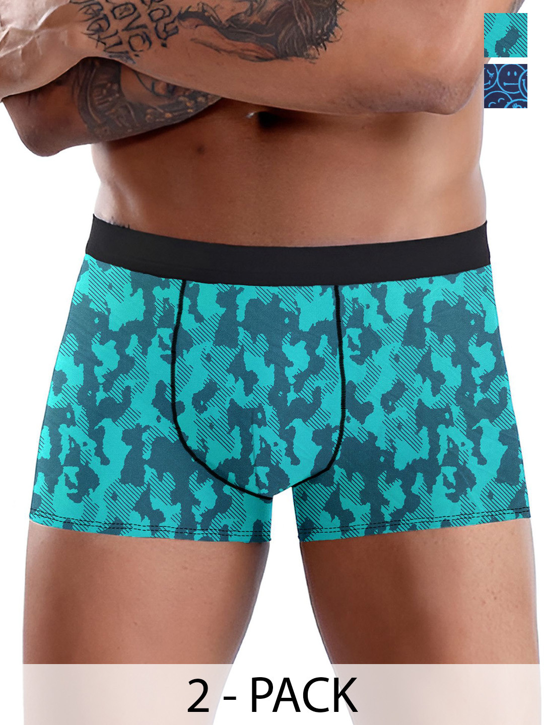 

DISPENSER Pack Of 2 Printed Breathability Trunk V11-C11-C14-M, Green