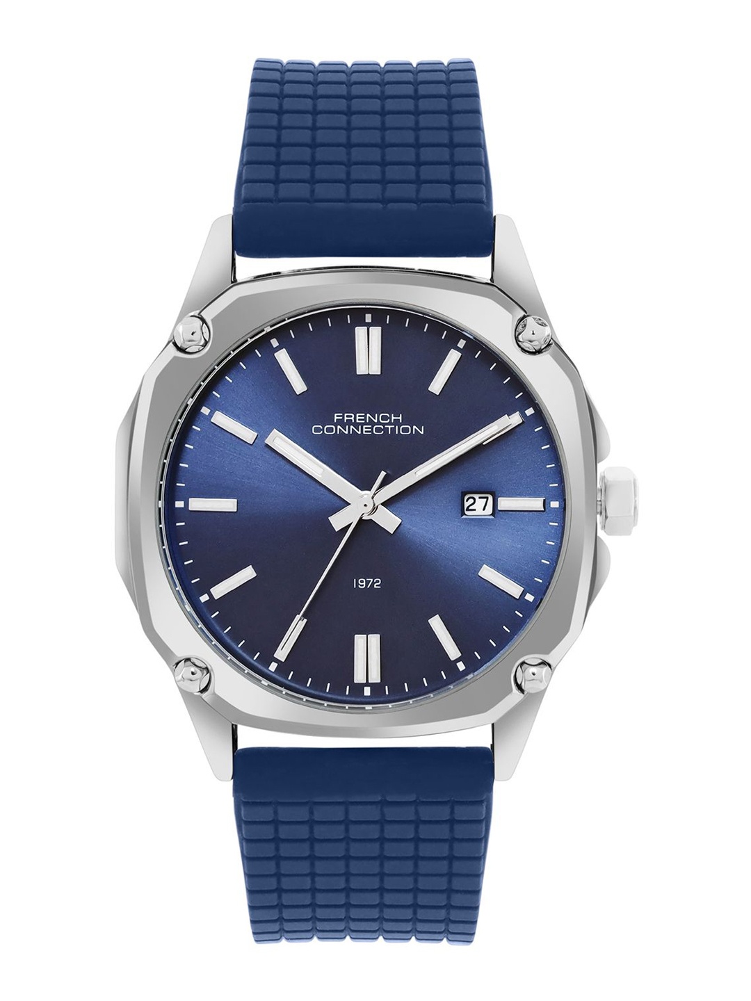 

French Connection Men Dial & Textured Straps Analogue Watch FCH01U, Blue