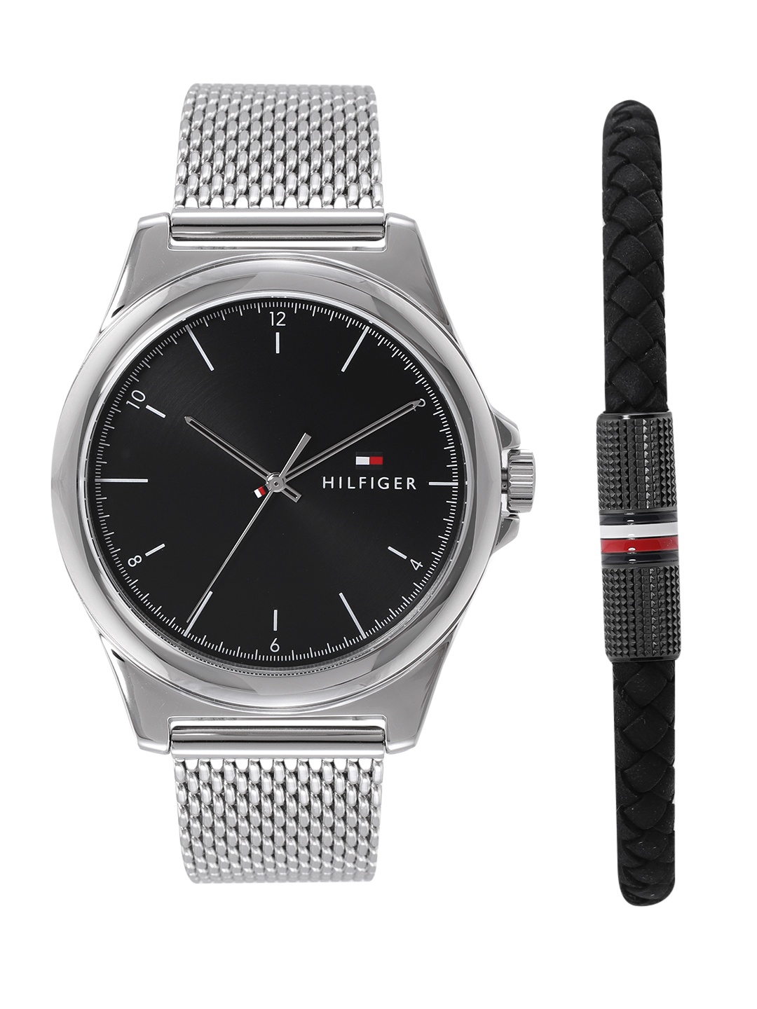 

Tommy Hilfiger Men Analogue Watch With Bracelet Gift Set- TH2770158W, Black