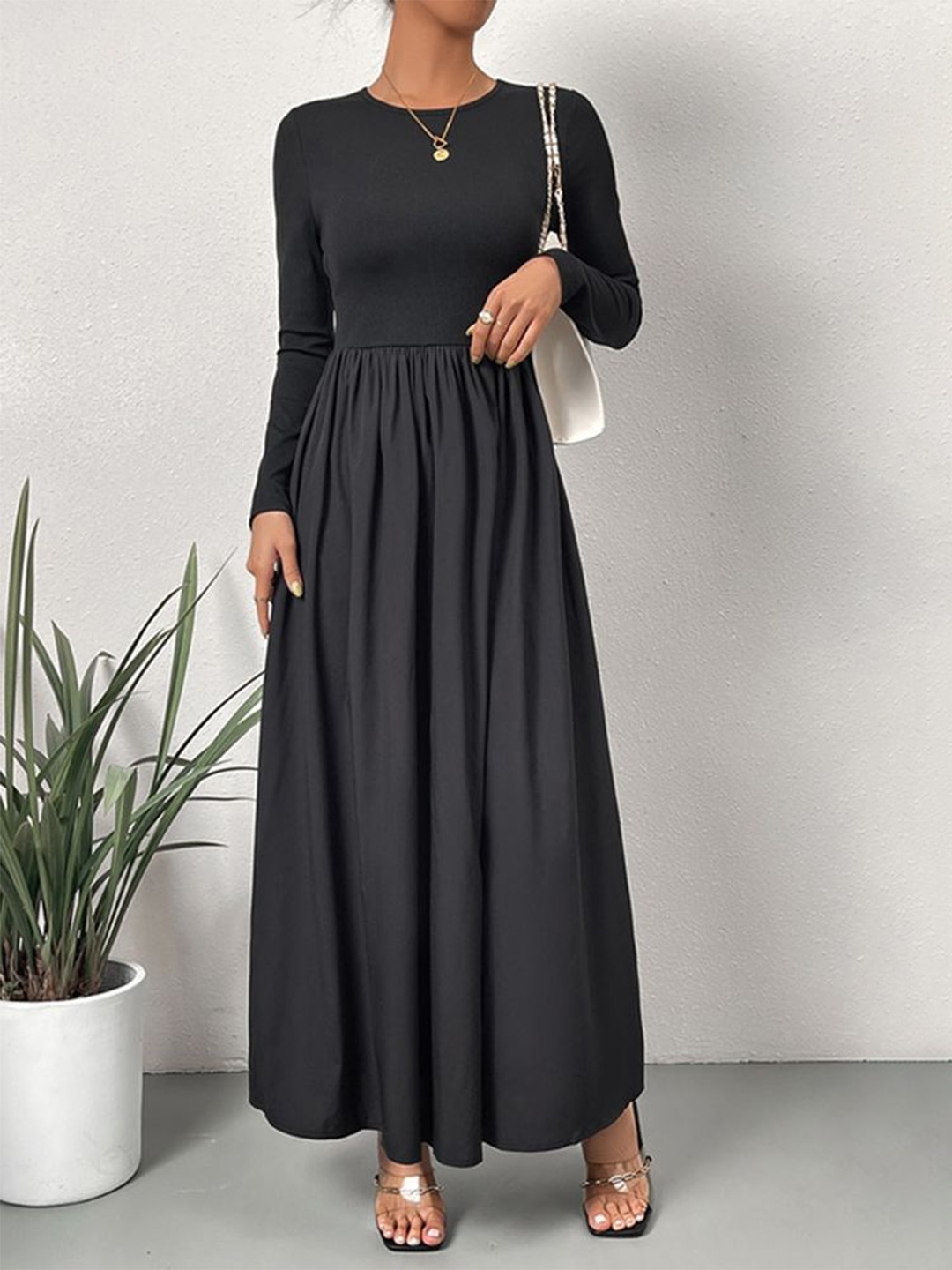 

LULU & SKY Women Maxi Dress, Black