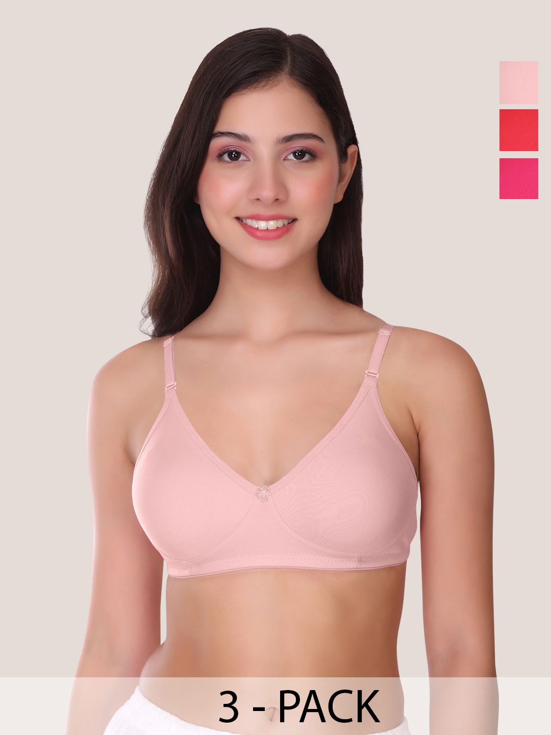 

POOJA RAGENEE Bra Full Coverage, Pink