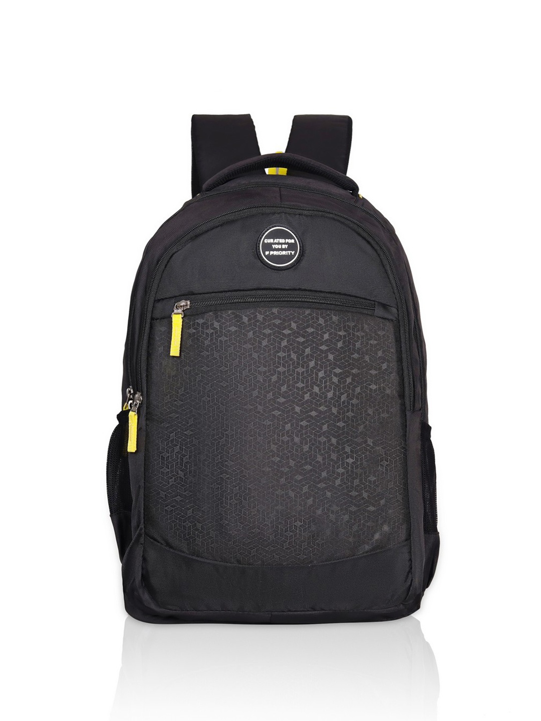 

Priority Unisex Printed Backpack, Black