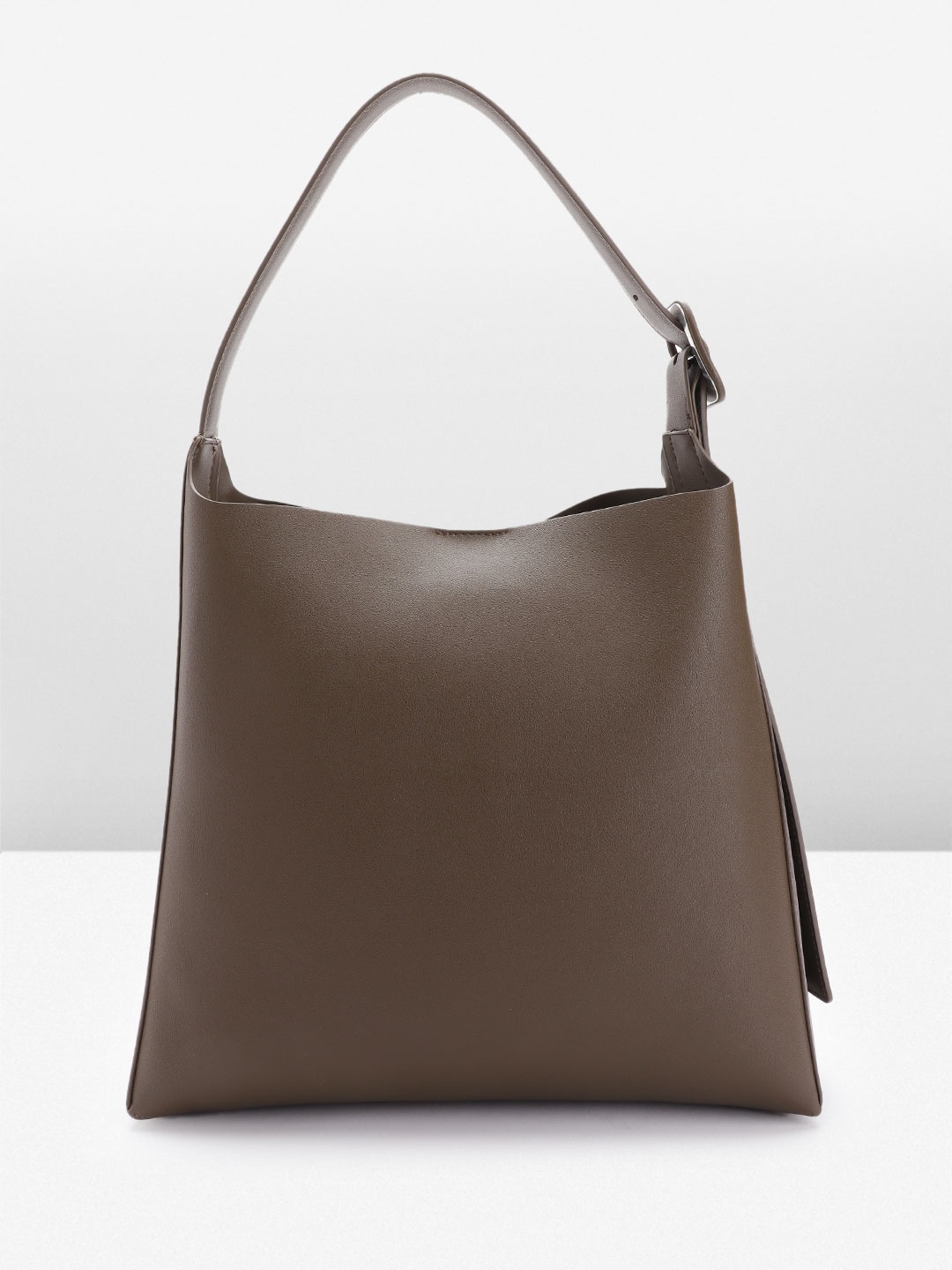 

MANGO Structured Shoulder Bag, Brown