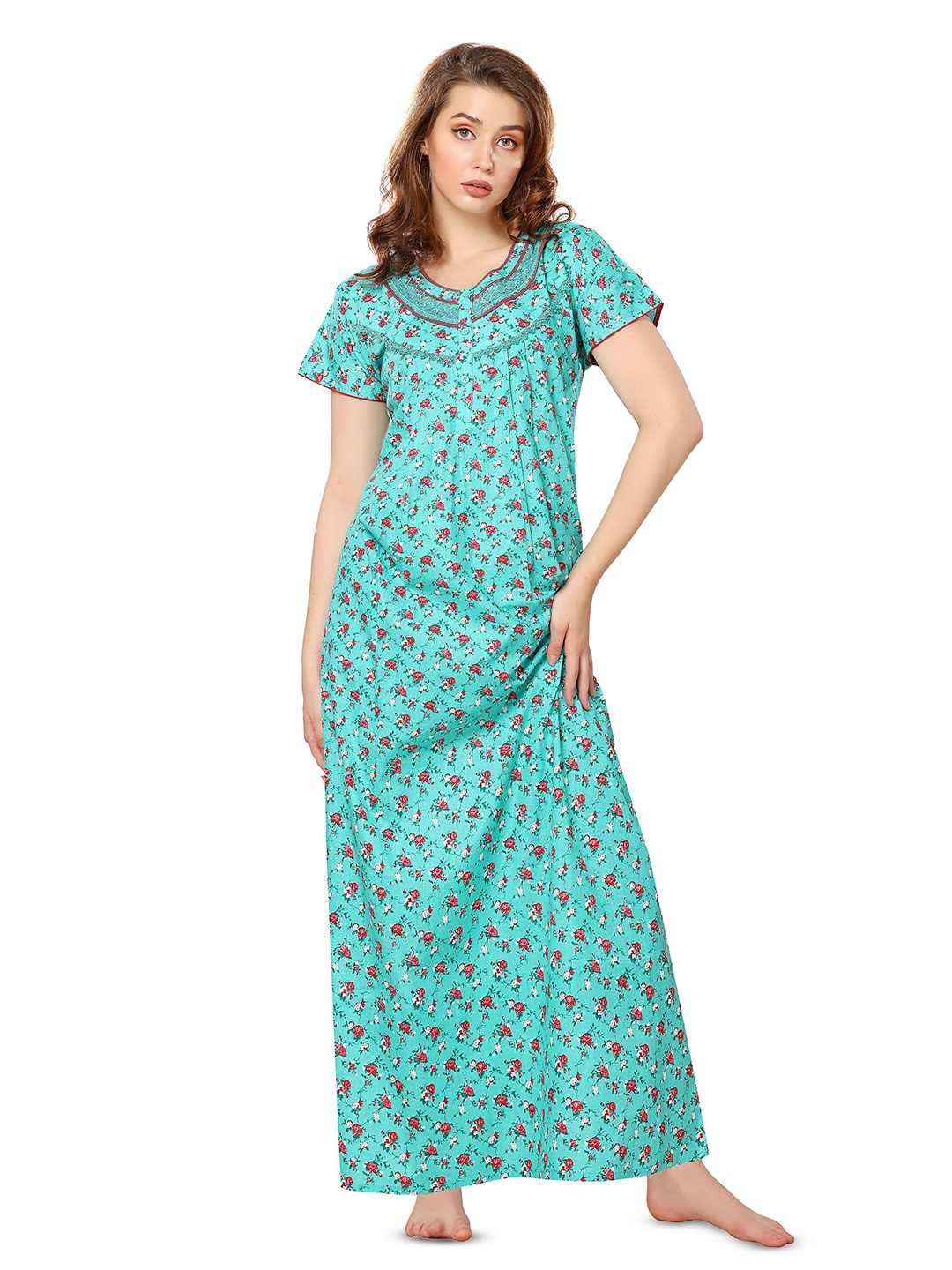 

Soulemo Printed Maxi Nightdress, Blue