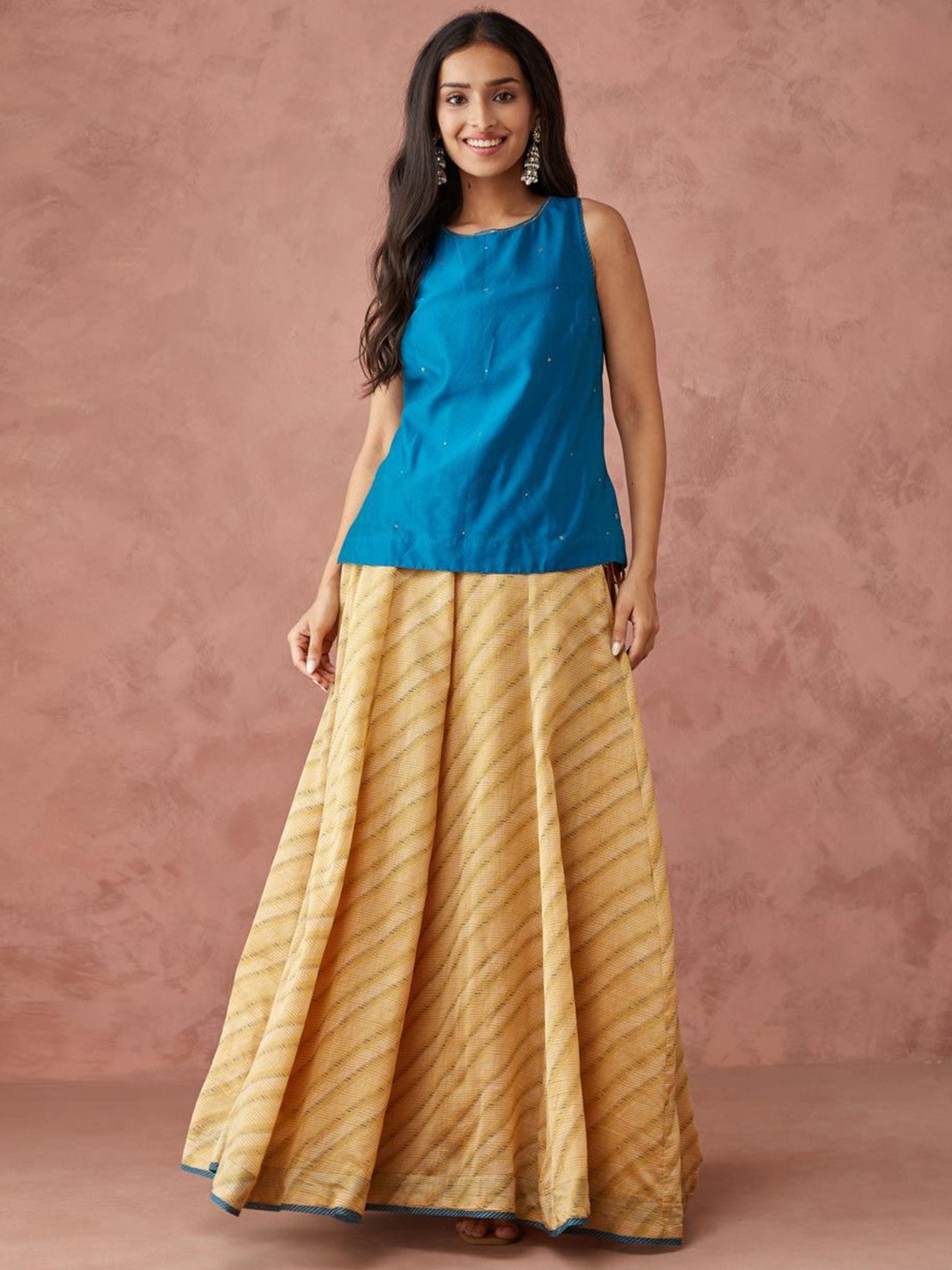 

Fabindia Ready to Wear Lehenga &, Blue