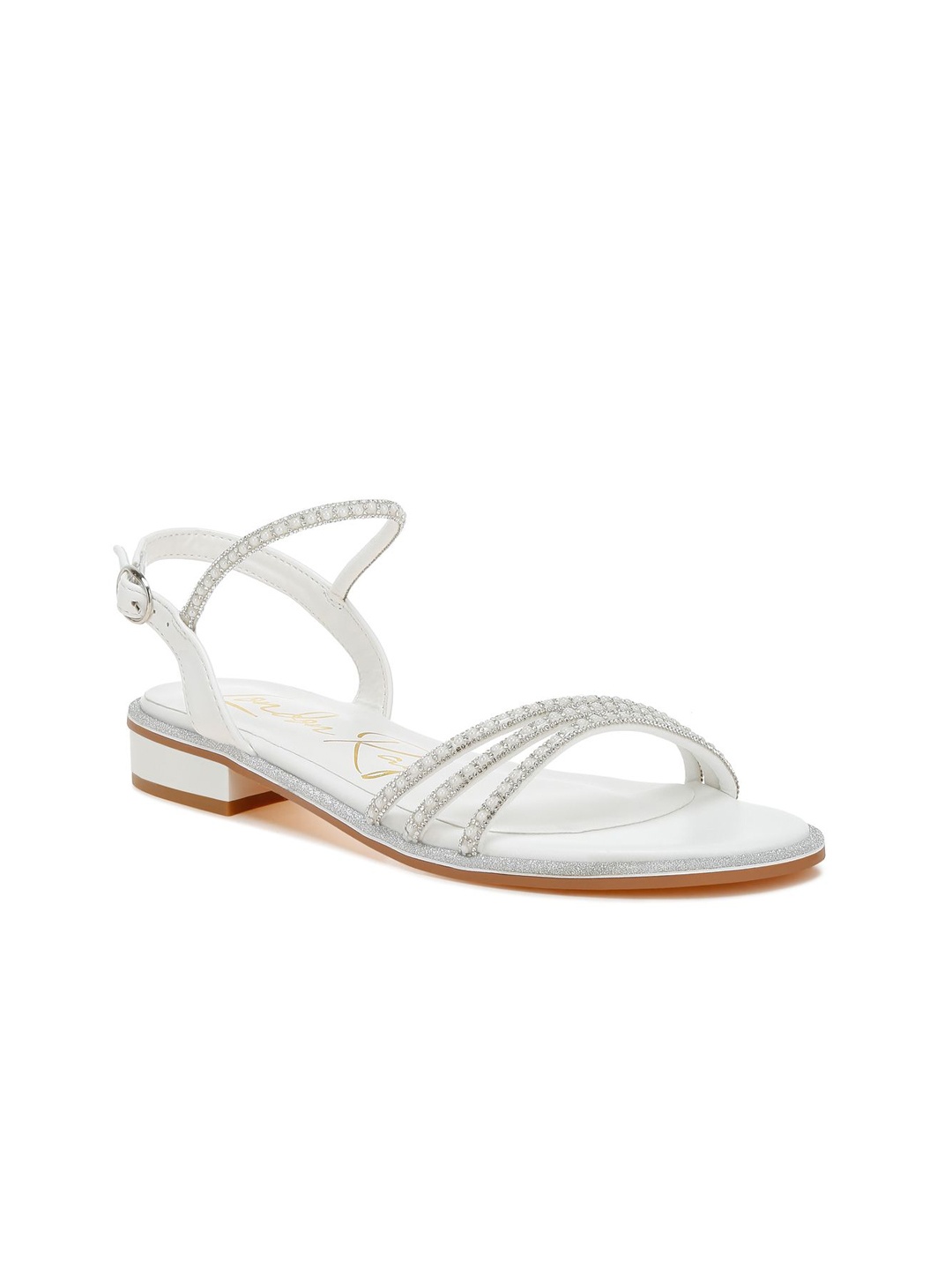 

London Rag Women Open Toe Flats, White