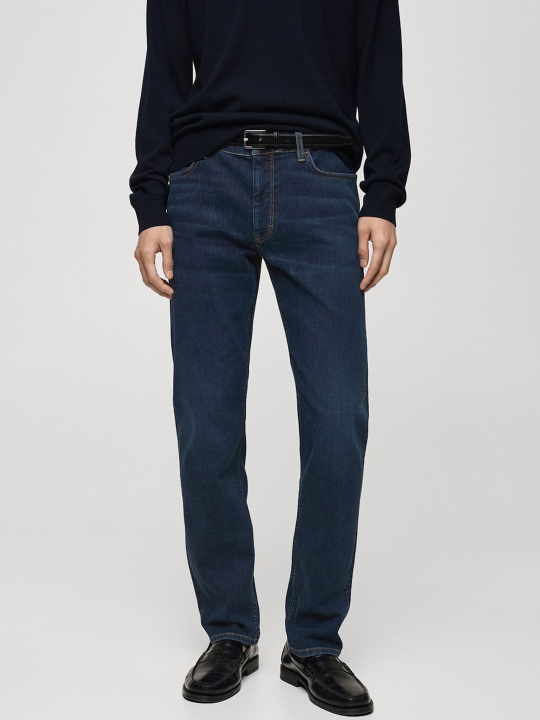

MANGO MAN Slim Fit Ultra Soft Touch Jeans, Navy blue