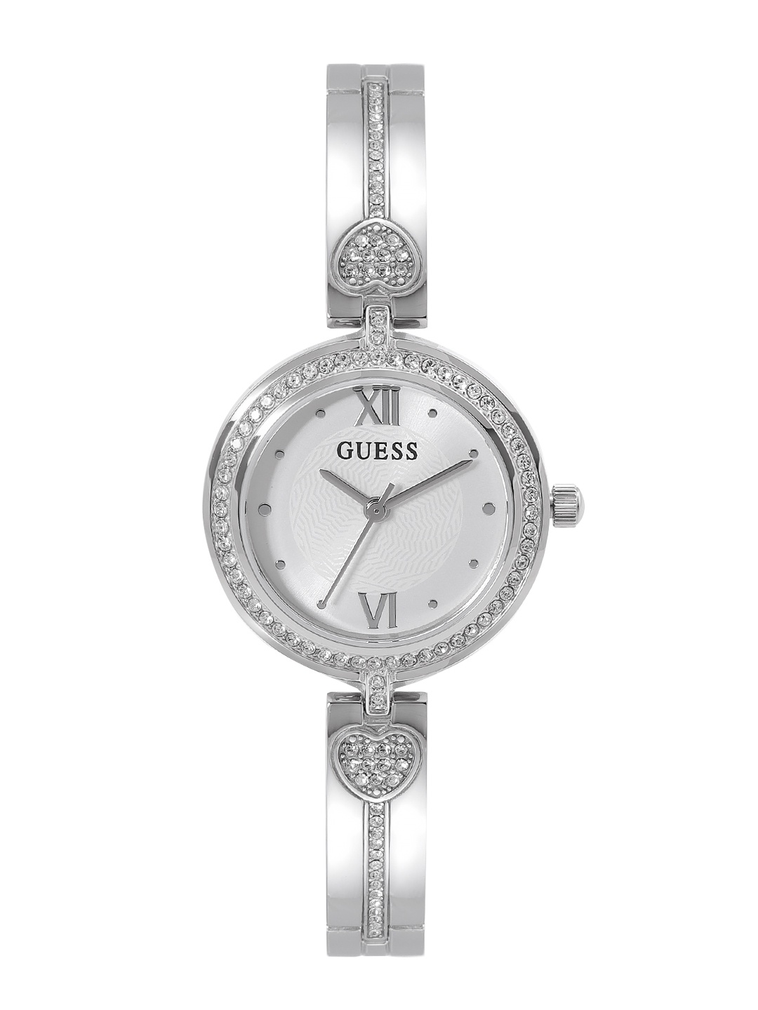 

GUESS Women Dress Lovey Bracelet Style Straps Analogue Watch GW0655L1, White