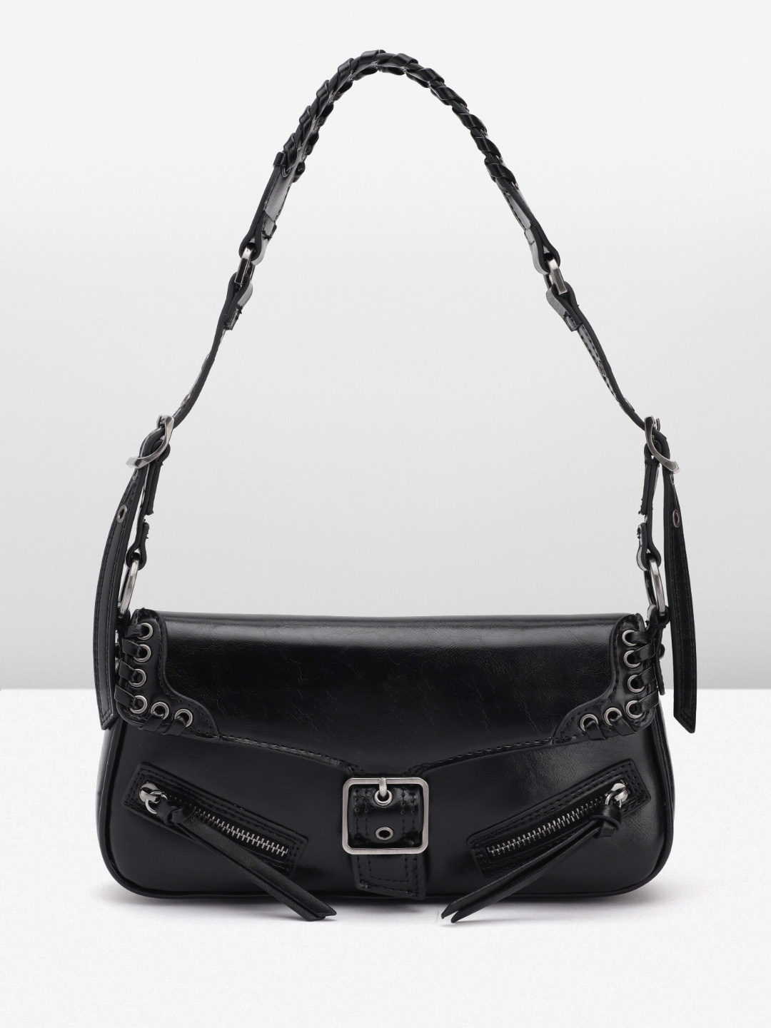 

MANGO Baguette Bag, Black