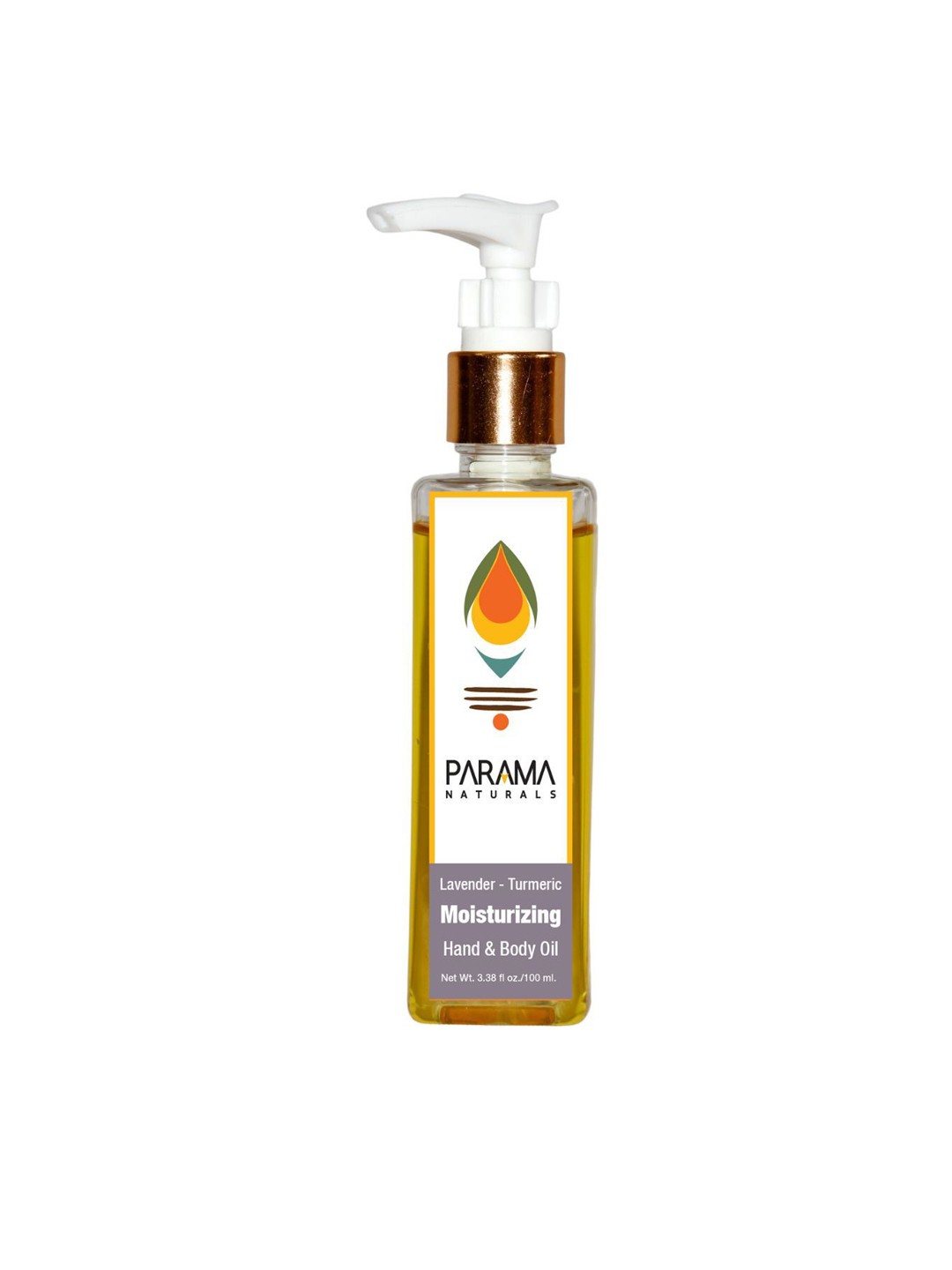 

Parama Naturals Lavender-Turmeric Moisturizing Hand & Body Oil - 100 ml, Yellow