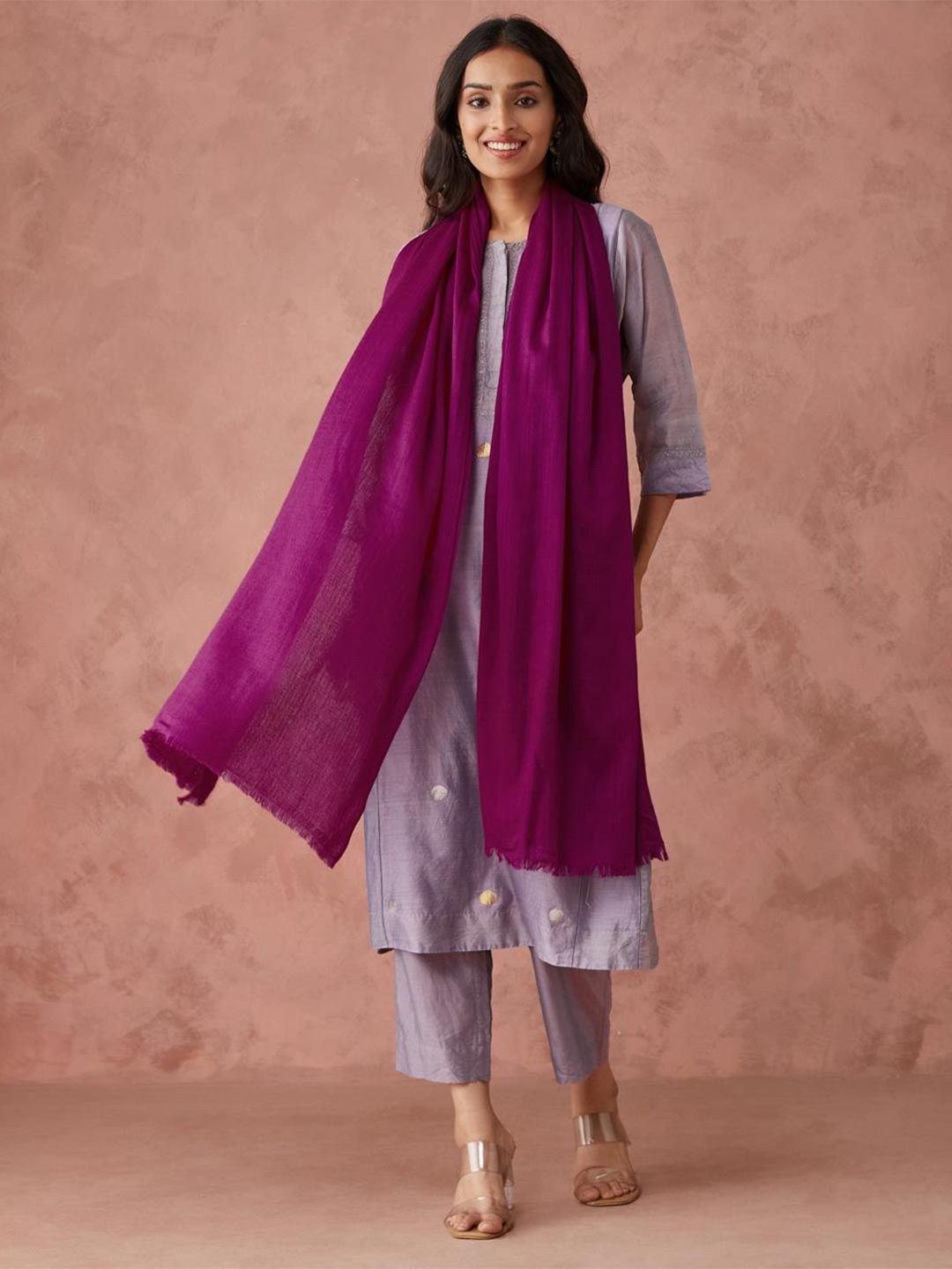 

Fabindia Women Stole, Fuchsia