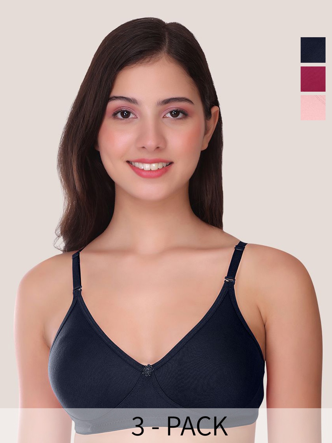

POOJA RAGENEE Bra Full Coverage, Pink
