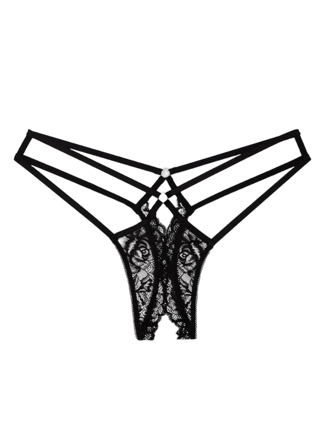 

Victoria's Secret Self Design Low Rise Thong Briefs, Black