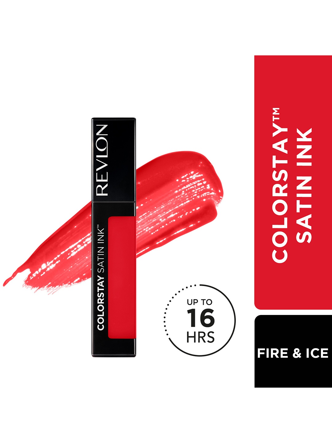 

Revlon Colorstay Satin Ink Liquid Lipstick with Vitamin E 5 ml - Fire & Ice 015, Red