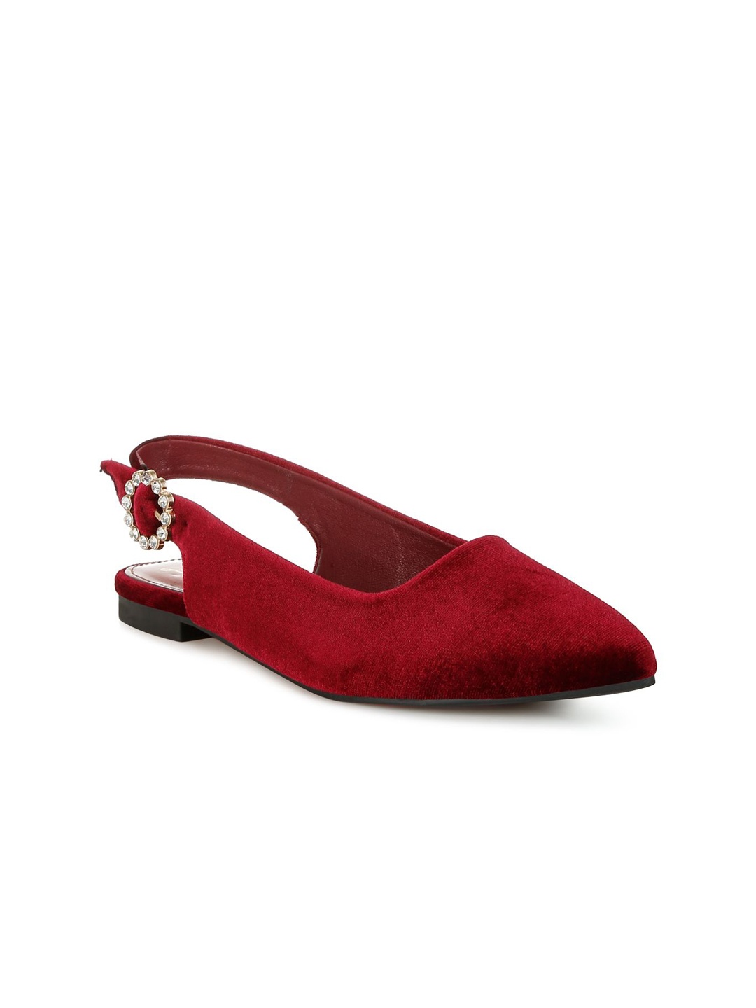 

London Rag Women Ballerinas with Buckles Flats, Red