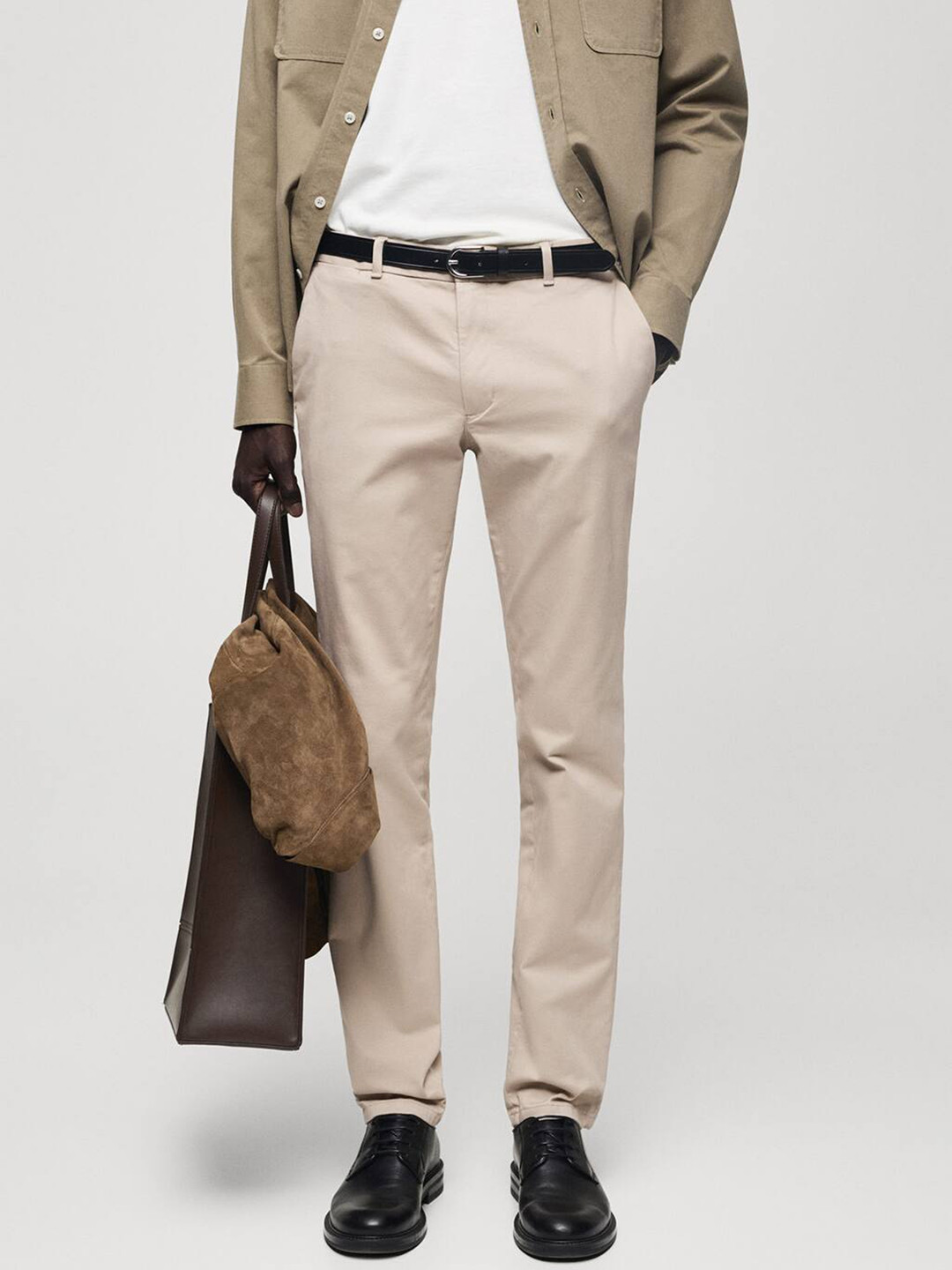 

MANGO MAN Slim Fit Chinos, Beige