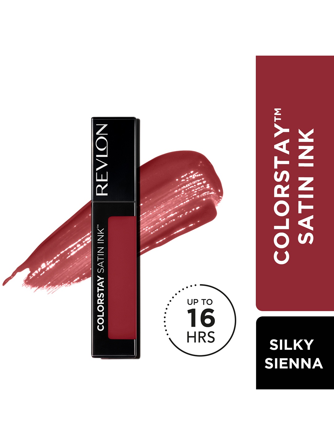 

Revlon Colorstay Satin Ink Liquid Lipstick with Vitamin E 5 ml - Silky Sienna 005, Maroon