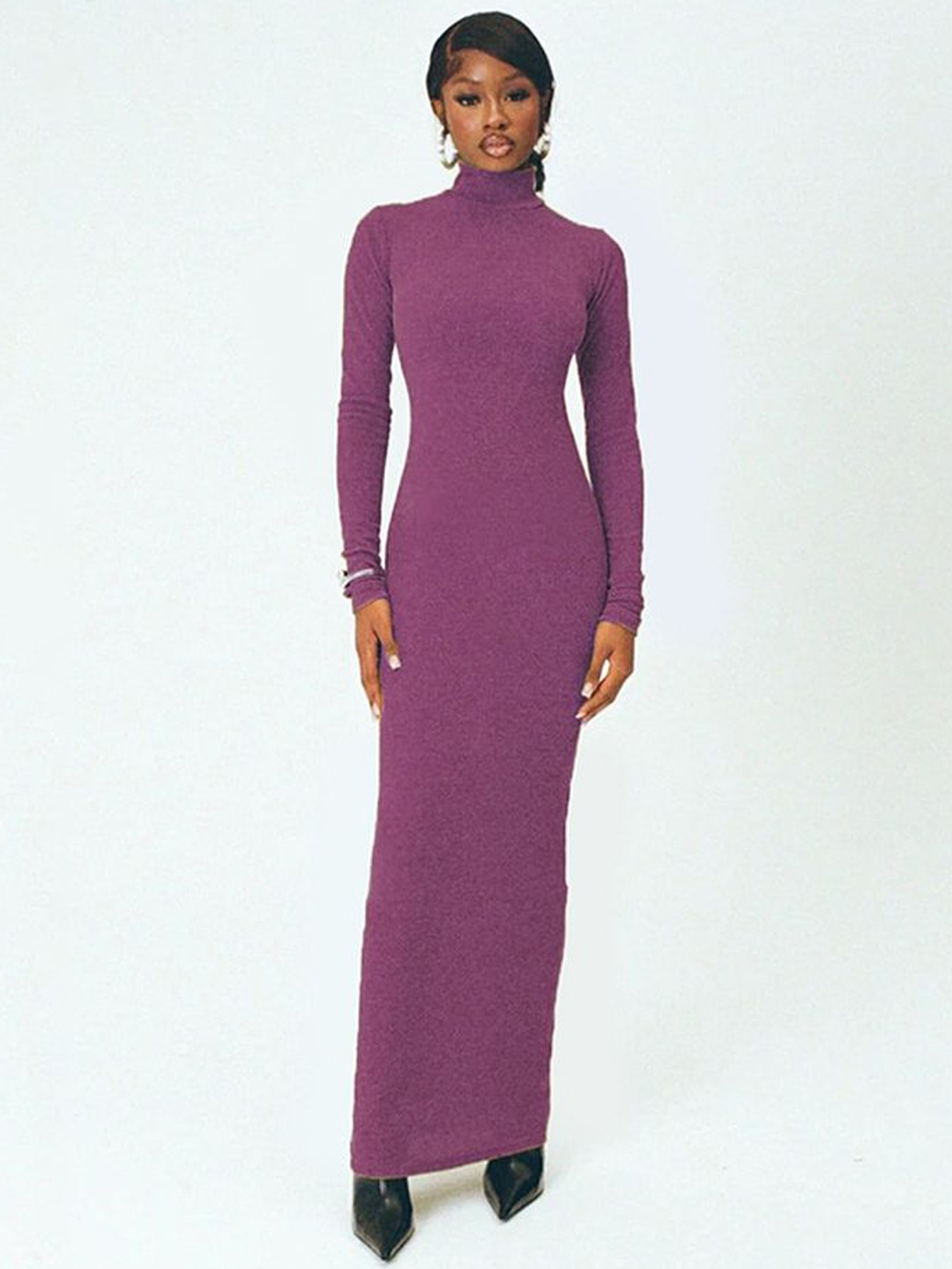 

LULU & SKY Solid Maxi Dress, Purple