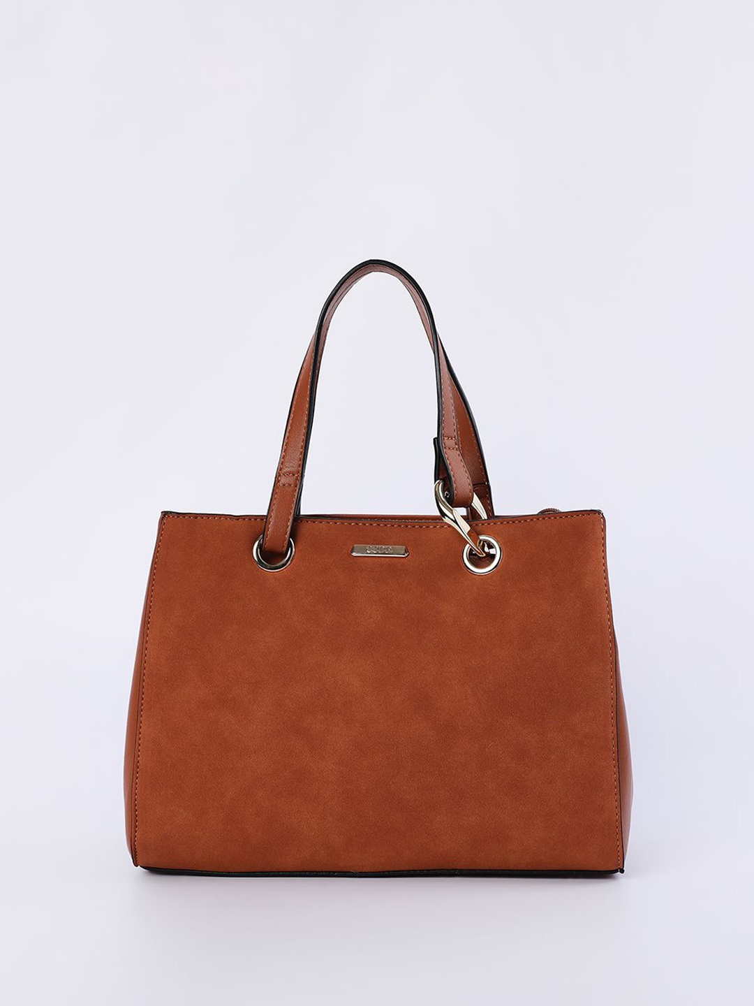 

CODE by Lifestyle PU Oversized Structured Handheld Bag, Tan