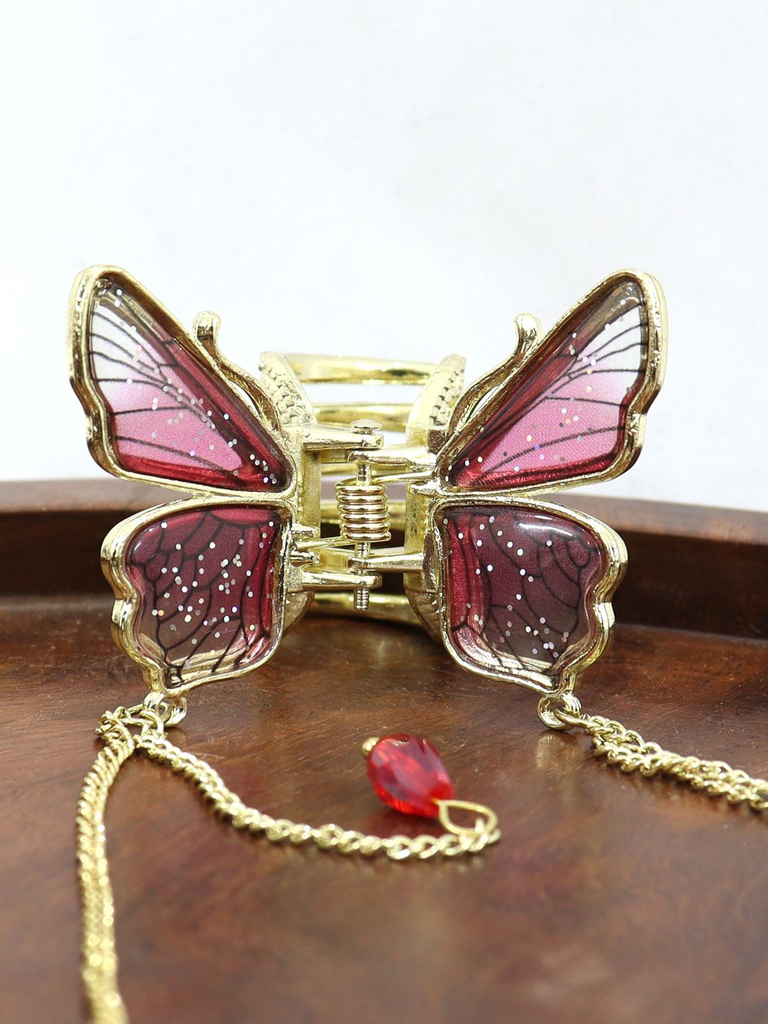 

KRENOZ Women Butterfly Wing Hair Claw Clip, Yellow