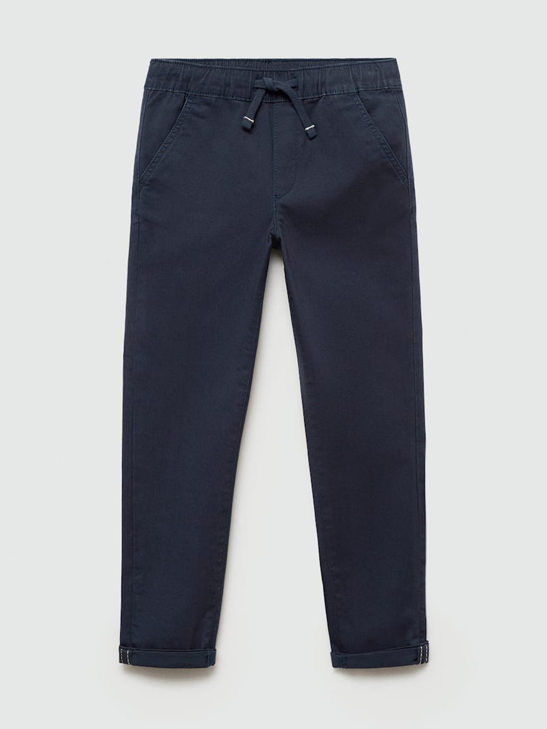 

Mango Kids Boys Mid-Rise Regular Fit Chinos, Navy blue