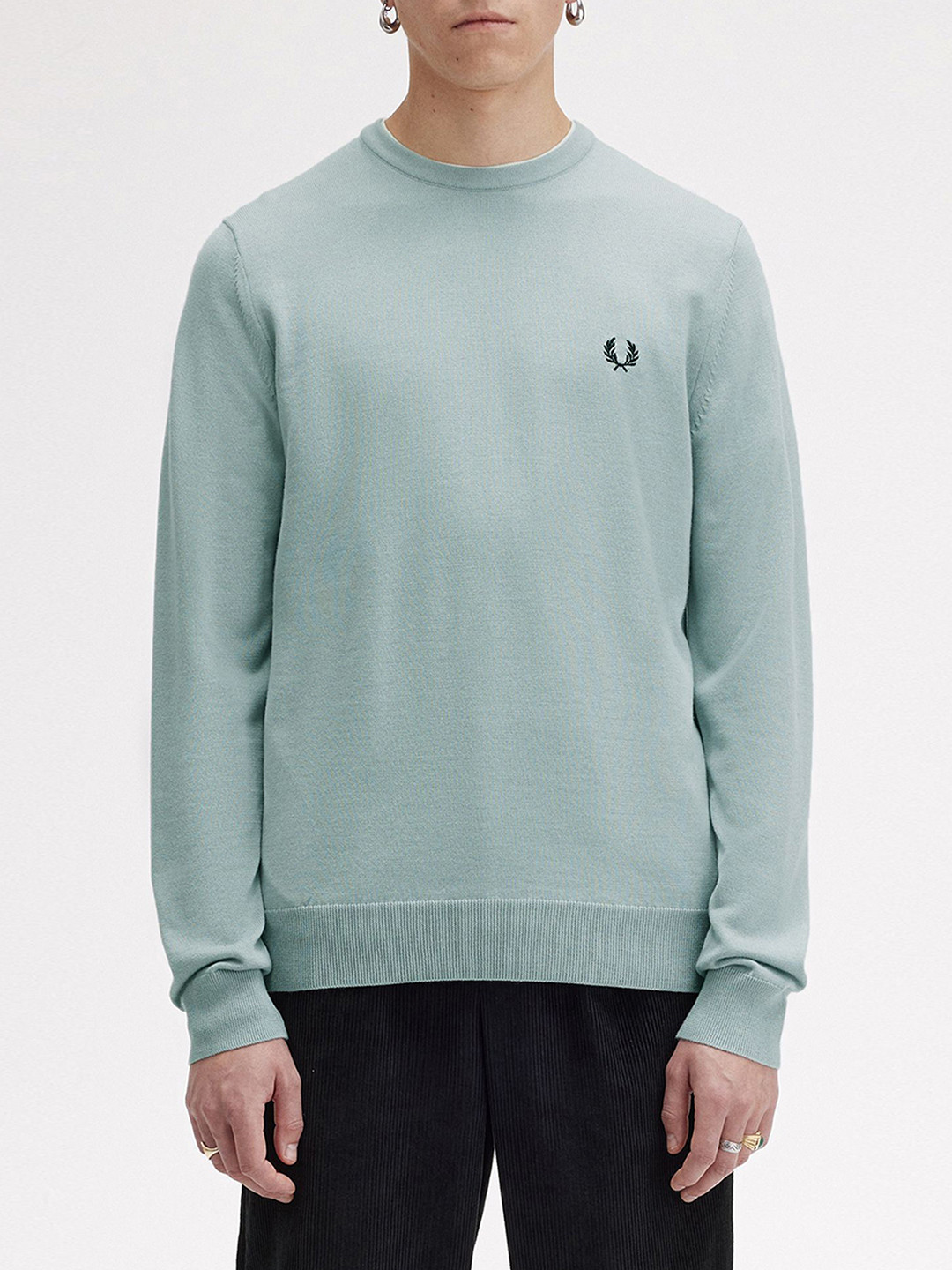 

Fred Perry Men Solid Pullover Sweater, Grey