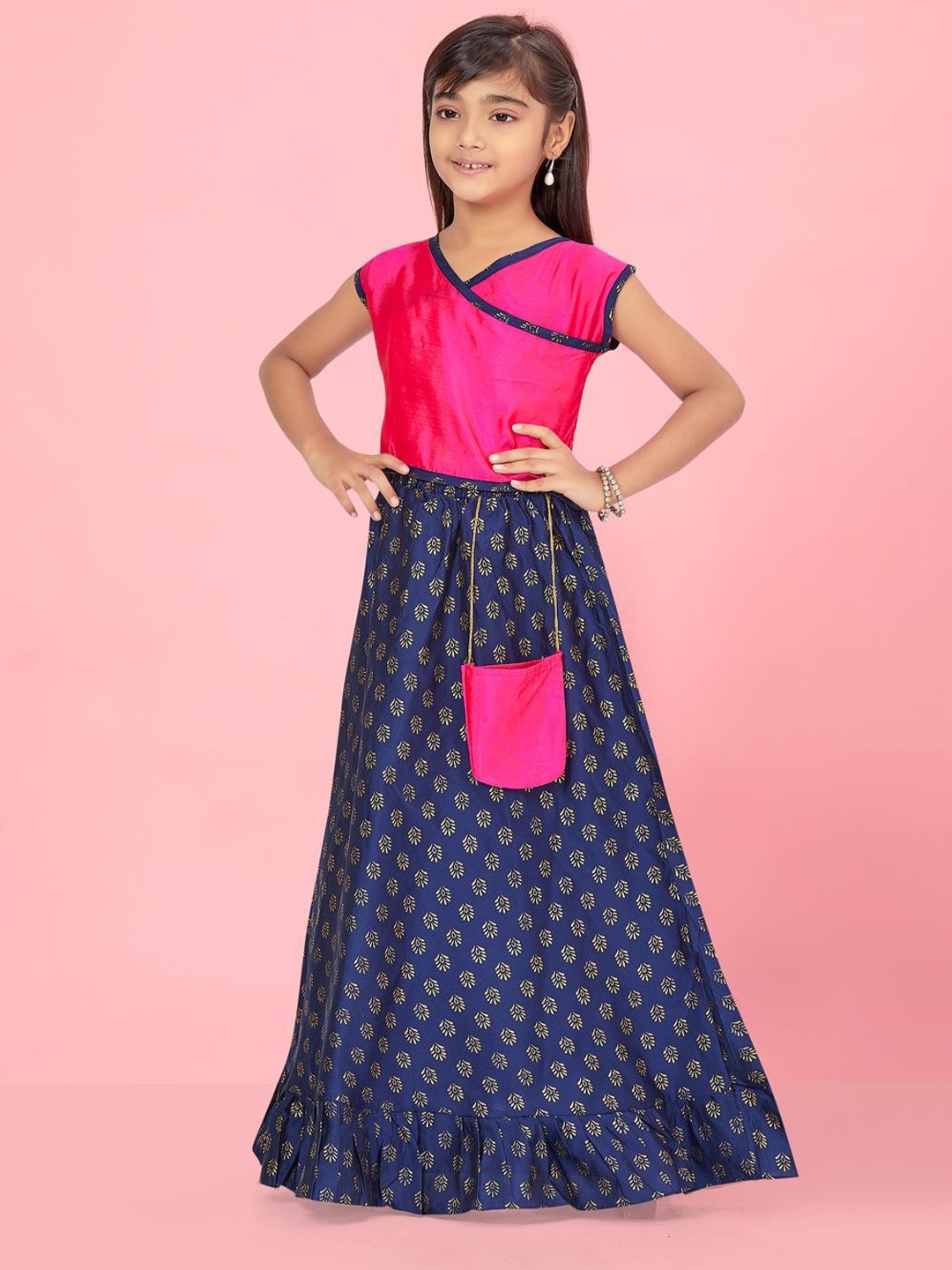 

BAESD Girls Ready to Wear Lehenga &, Pink