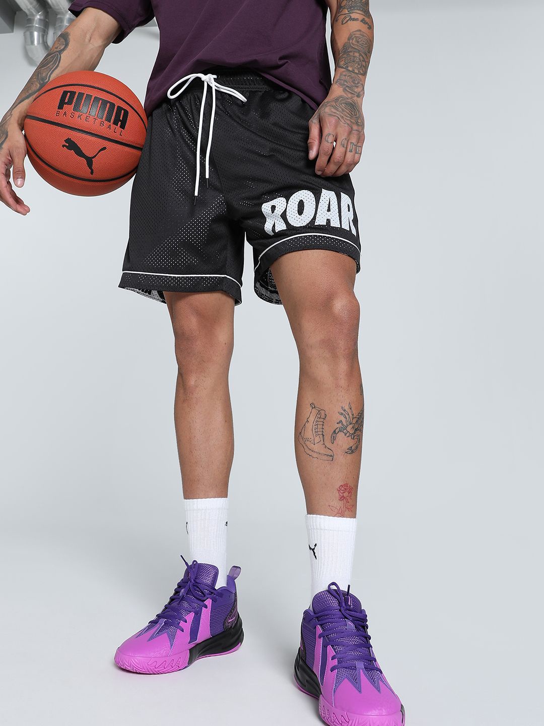 

Puma Media Day Classics Men Relaxed Fit Basketball Shorts, Black