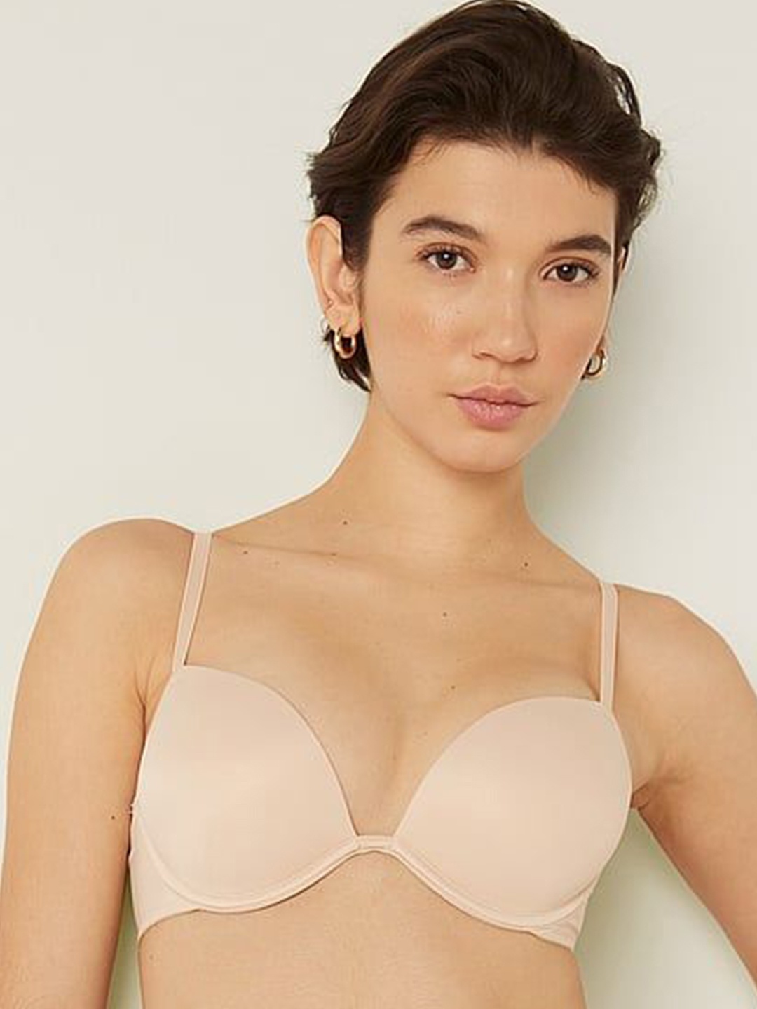 

Victoria's Secret Medium Coverage Underwired Lightly Padded Bra, Beige