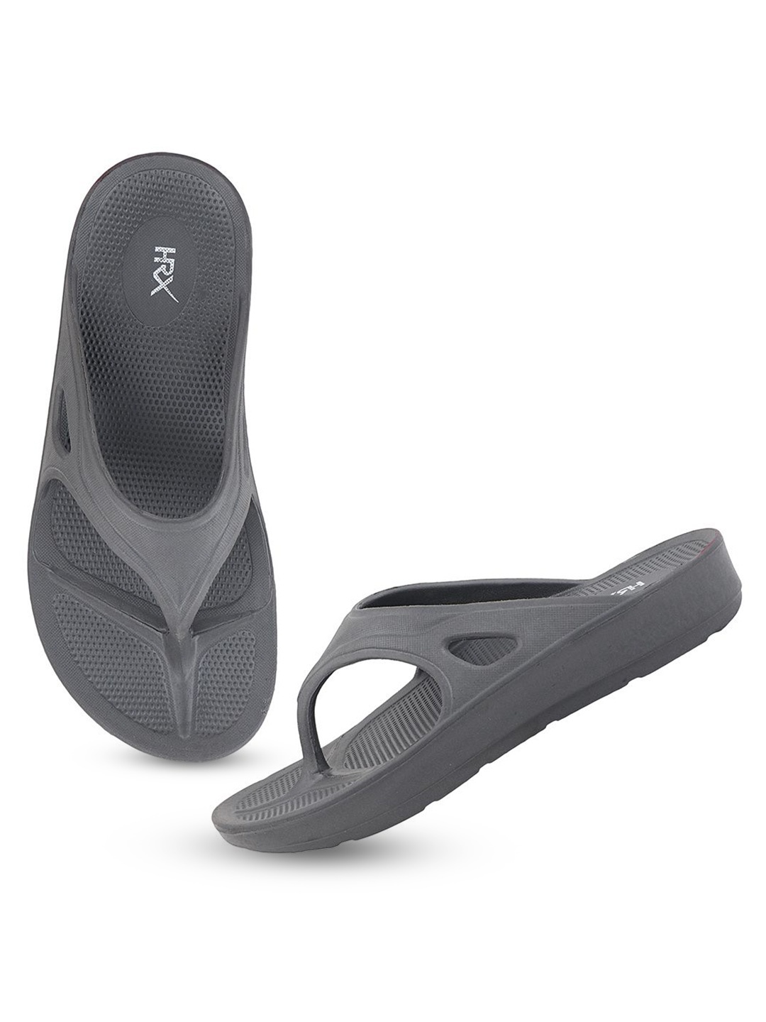 

HRX by Hrithik Roshan Women Rubber Thong Flip-Flops, Grey