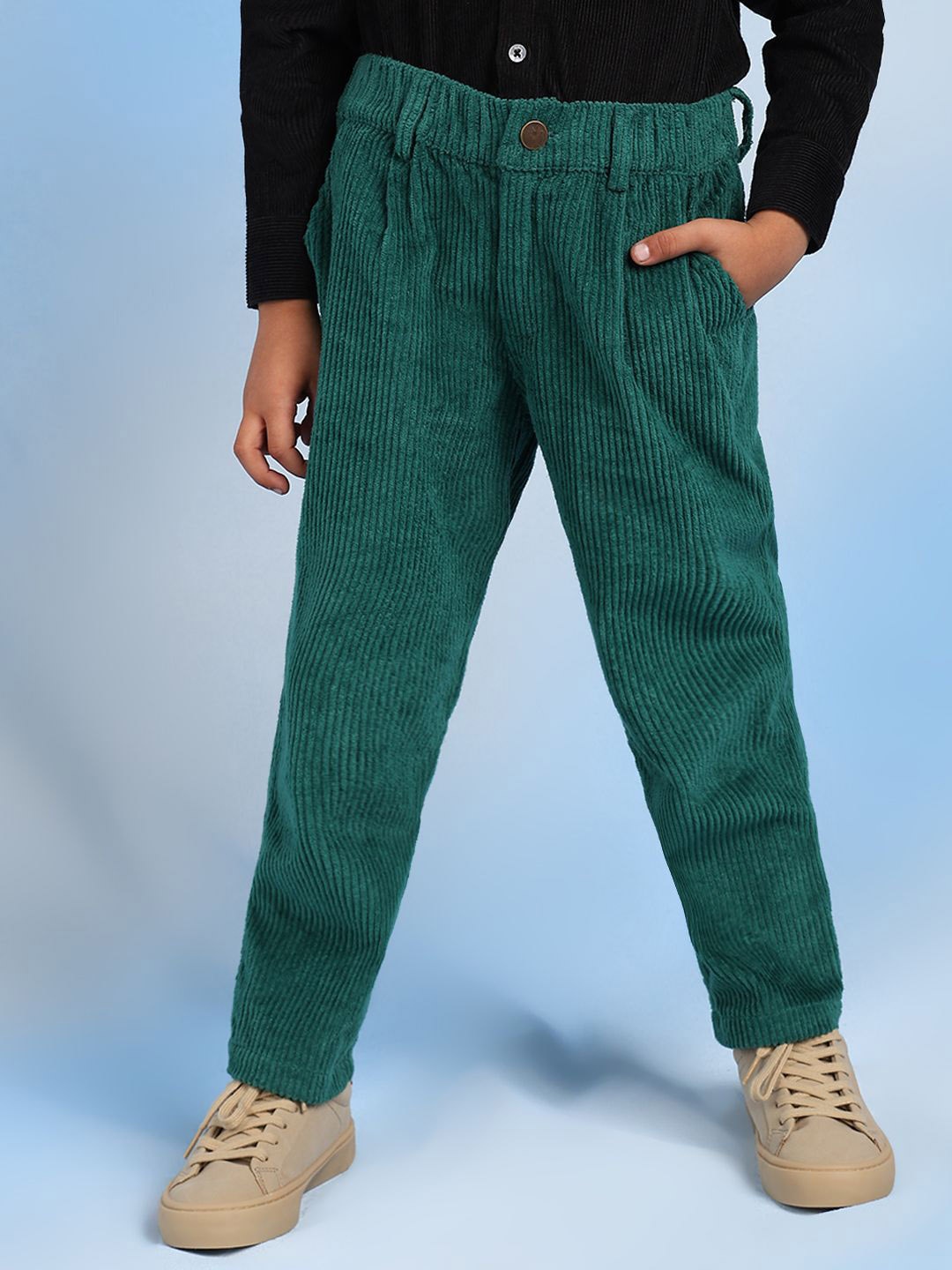 

The Tribe Kids Boys Relaxed Trouser, Green