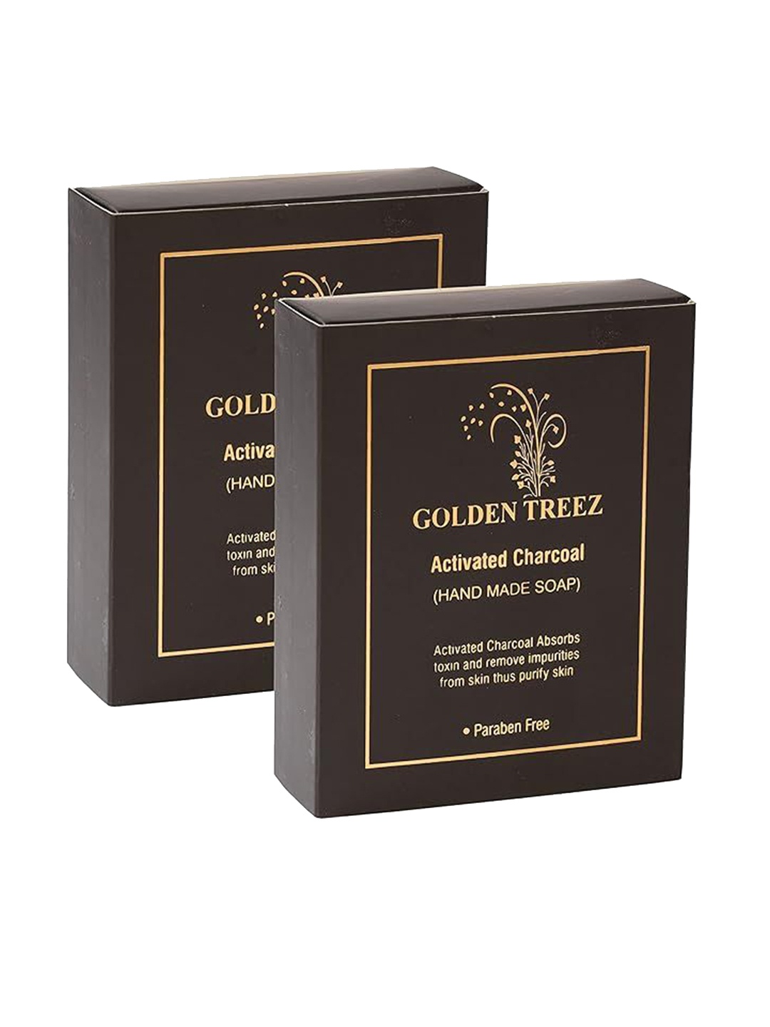 

Golden Treez Set Of 2 Activated Charcoal Soap - 115 g Each, Black