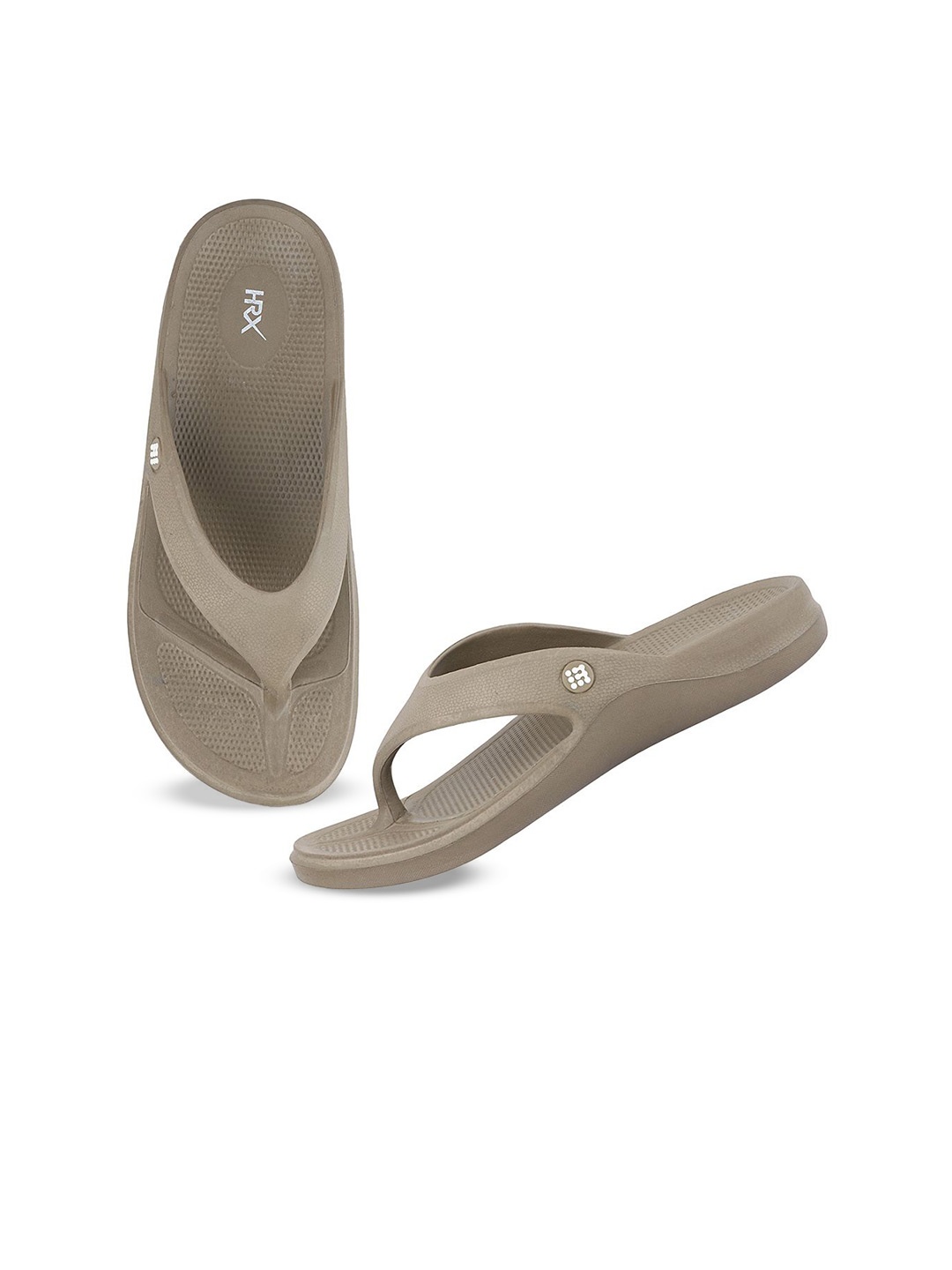 

HRX by Hrithik Roshan Men Rubber Thong Flip-Flops, Beige