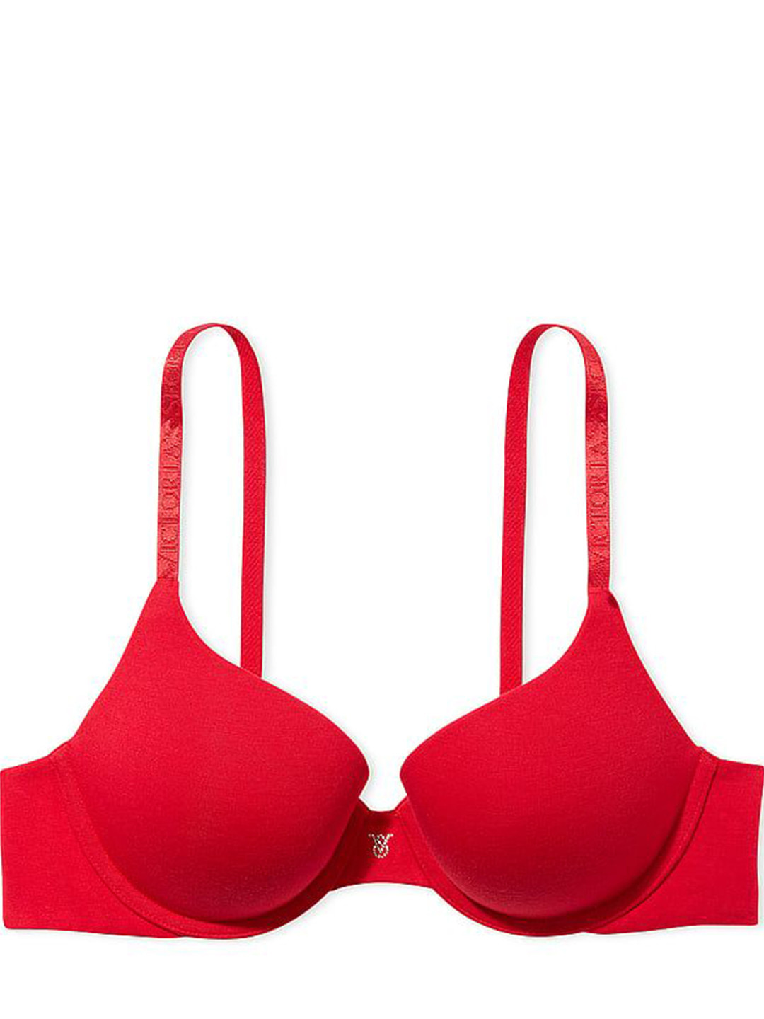 

Victoria's Secret Bra Full Coverage Underwired Heavily Padded, Red